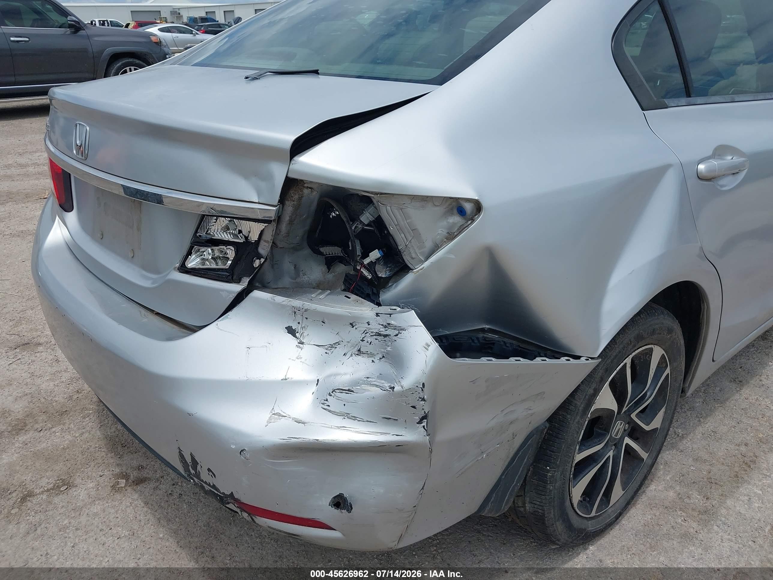 2013 Honda Civic Ex Silver vin: 2HGFB2F87DH548092