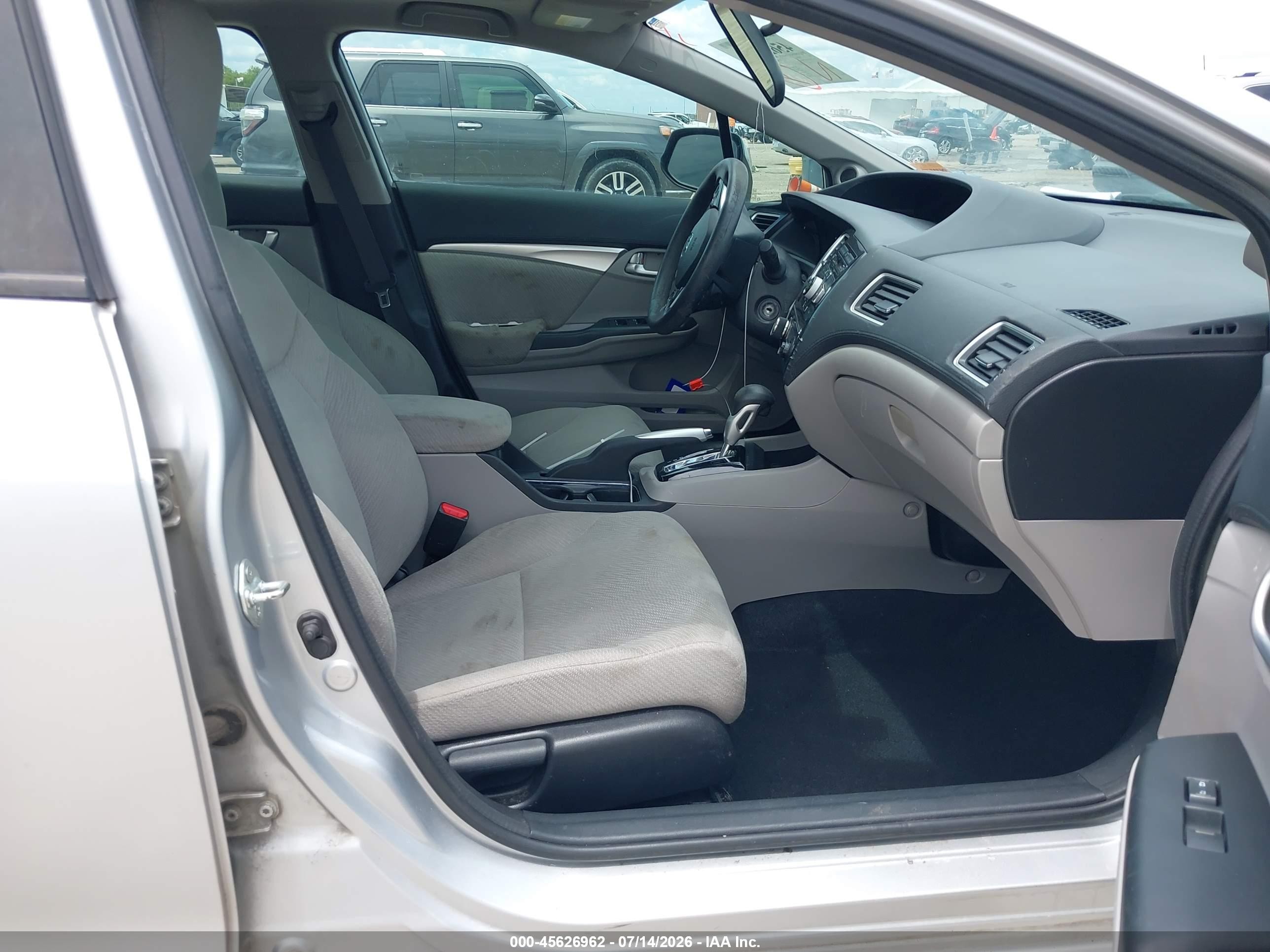 2013 Honda Civic Ex Silver vin: 2HGFB2F87DH548092