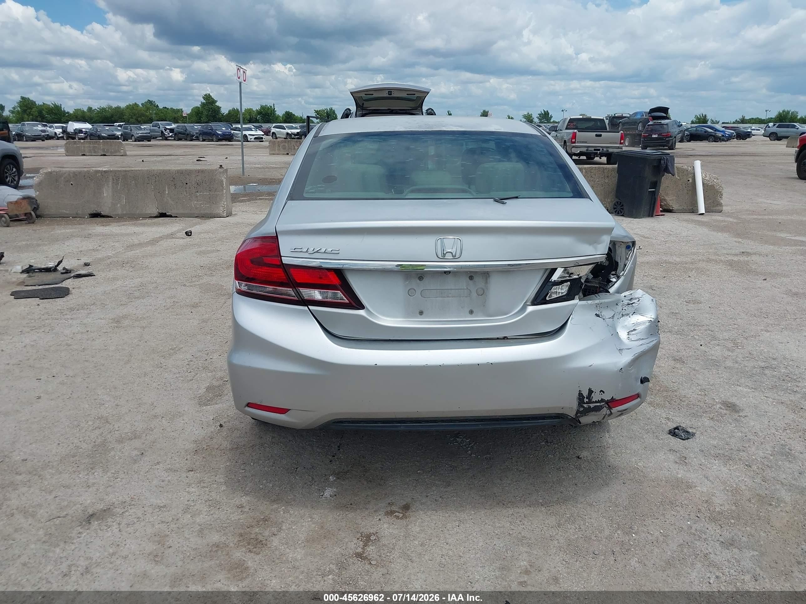 2013 Honda Civic Ex Silver vin: 2HGFB2F87DH548092