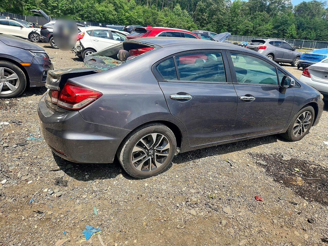 2013 Honda Civic Ex Gray vin: 2HGFB2F87DH557312