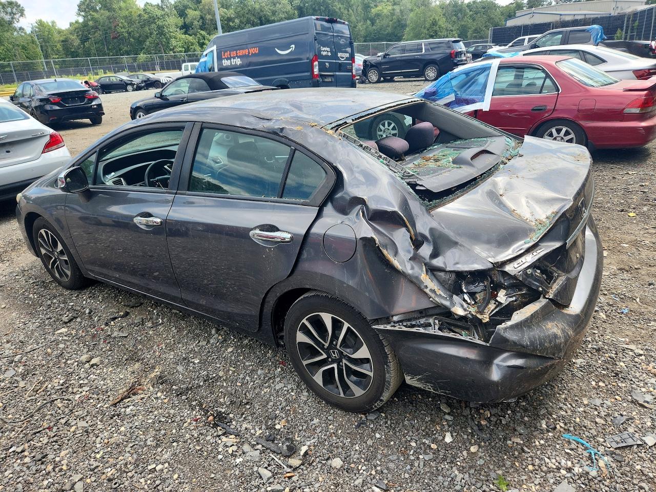 2013 Honda Civic Ex Gray vin: 2HGFB2F87DH557312