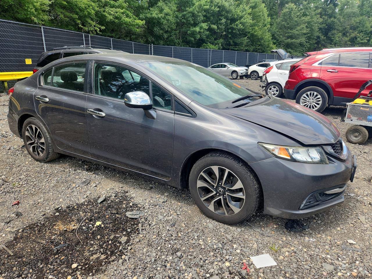 2013 Honda Civic Ex Gray vin: 2HGFB2F87DH557312