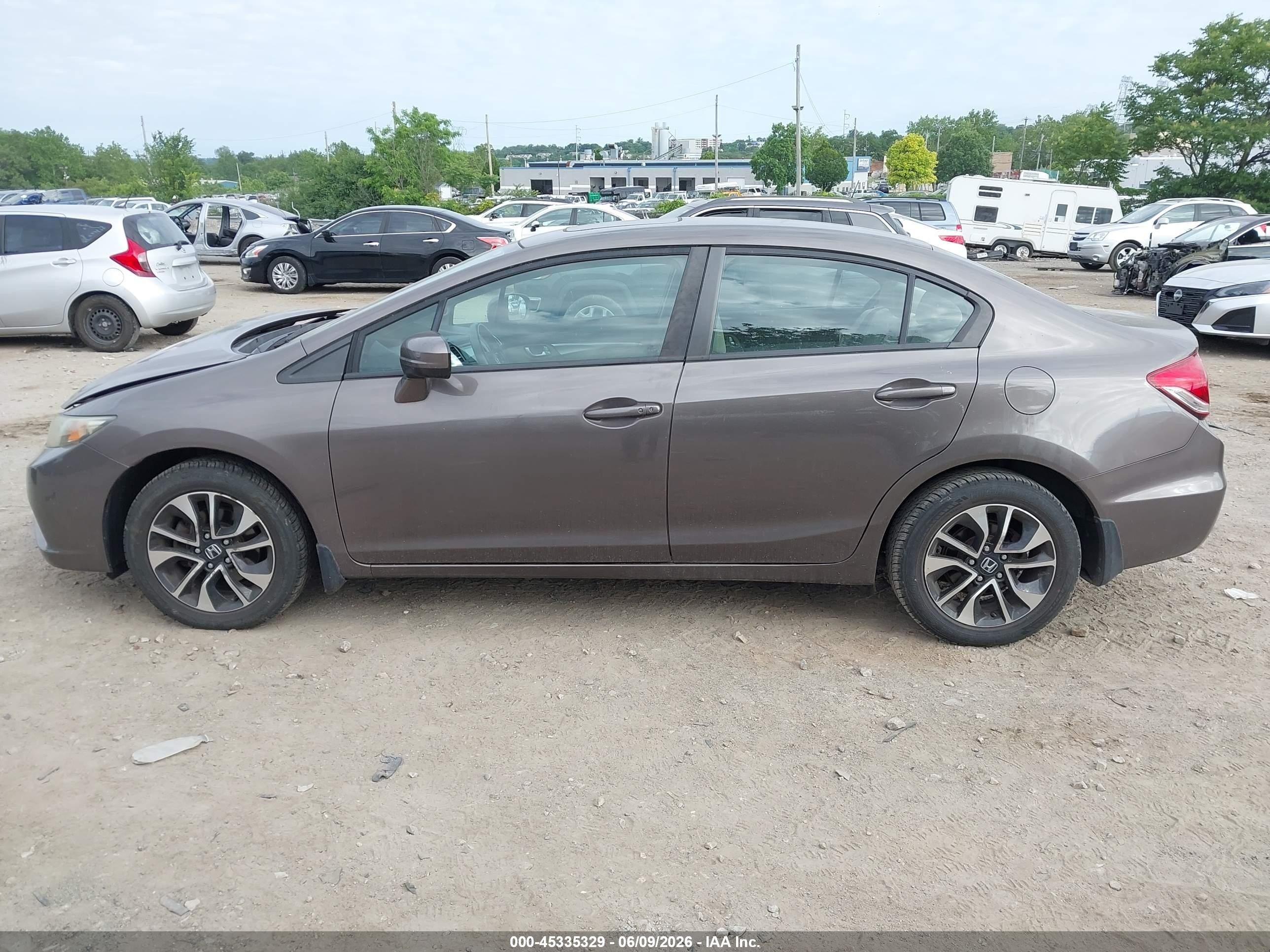 2014 Honda Civic Ex Gray vin: 2HGFB2F87EH515112