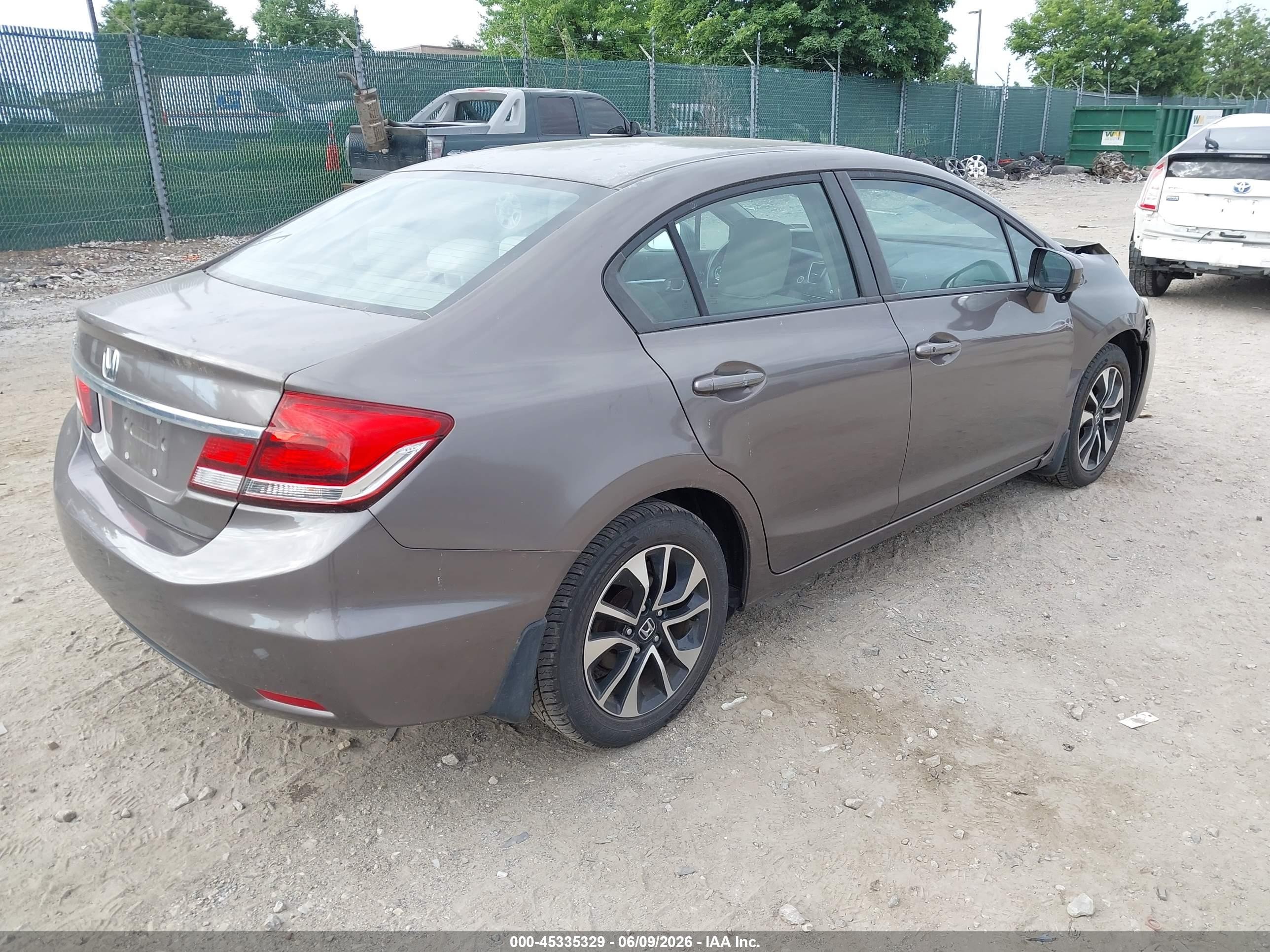 2014 Honda Civic Ex Gray vin: 2HGFB2F87EH515112