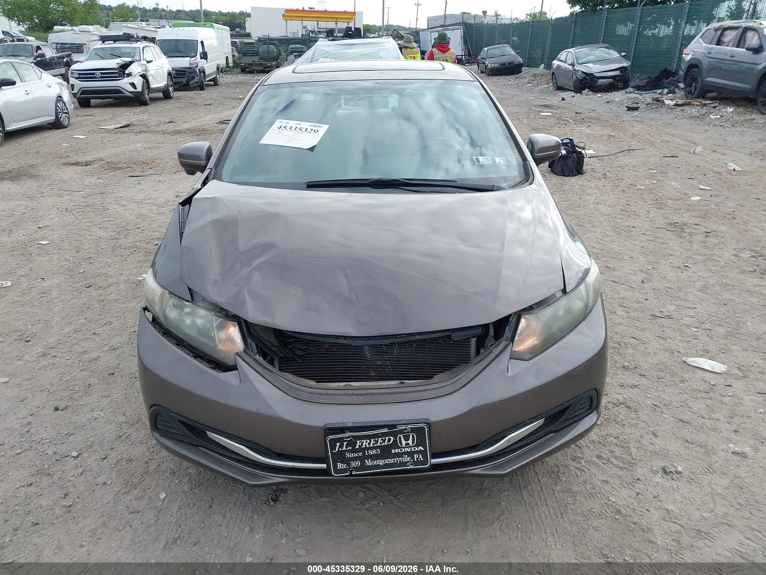2014 Honda Civic Ex Gray vin: 2HGFB2F87EH515112