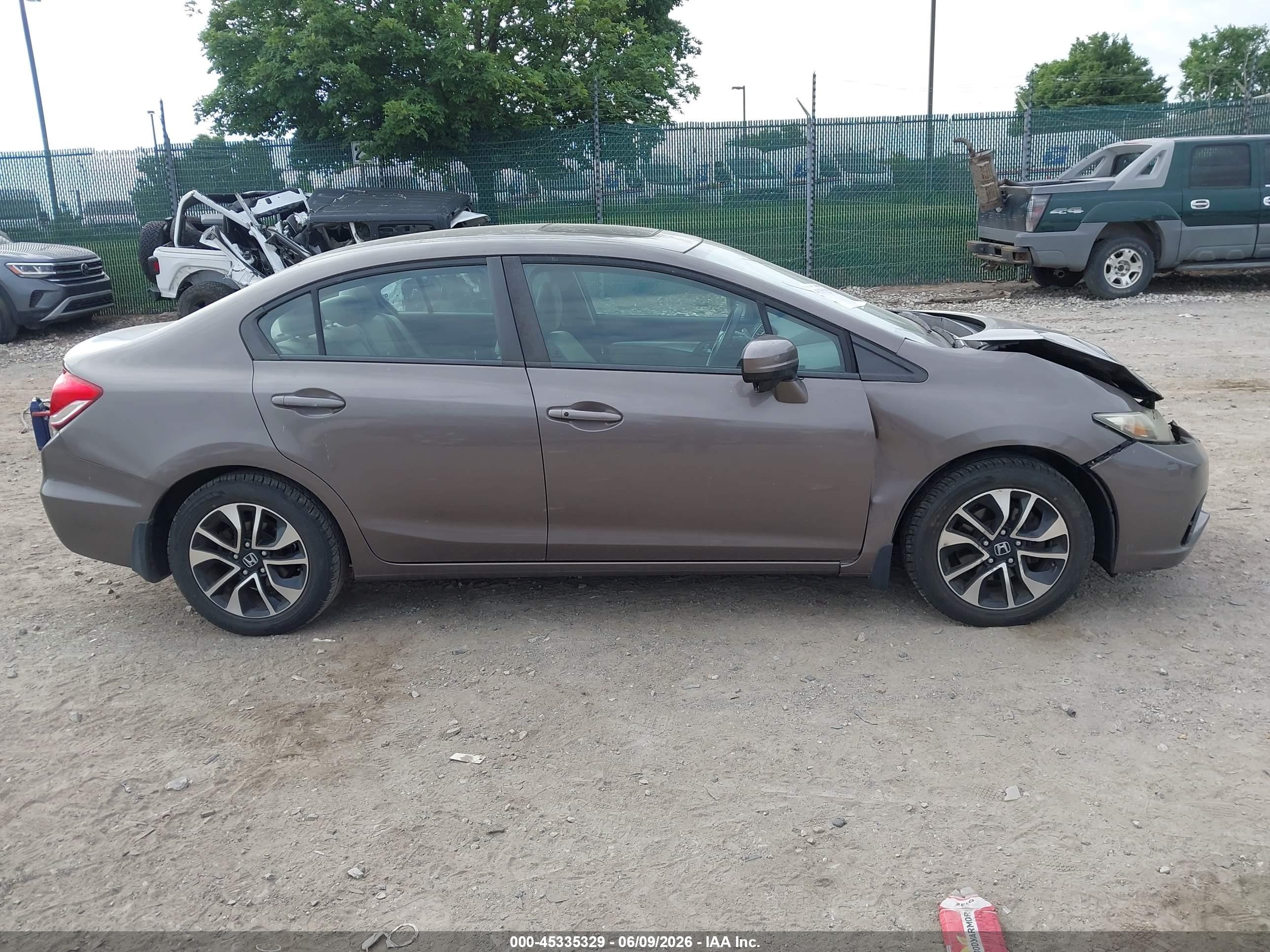 2014 Honda Civic Ex Gray vin: 2HGFB2F87EH515112