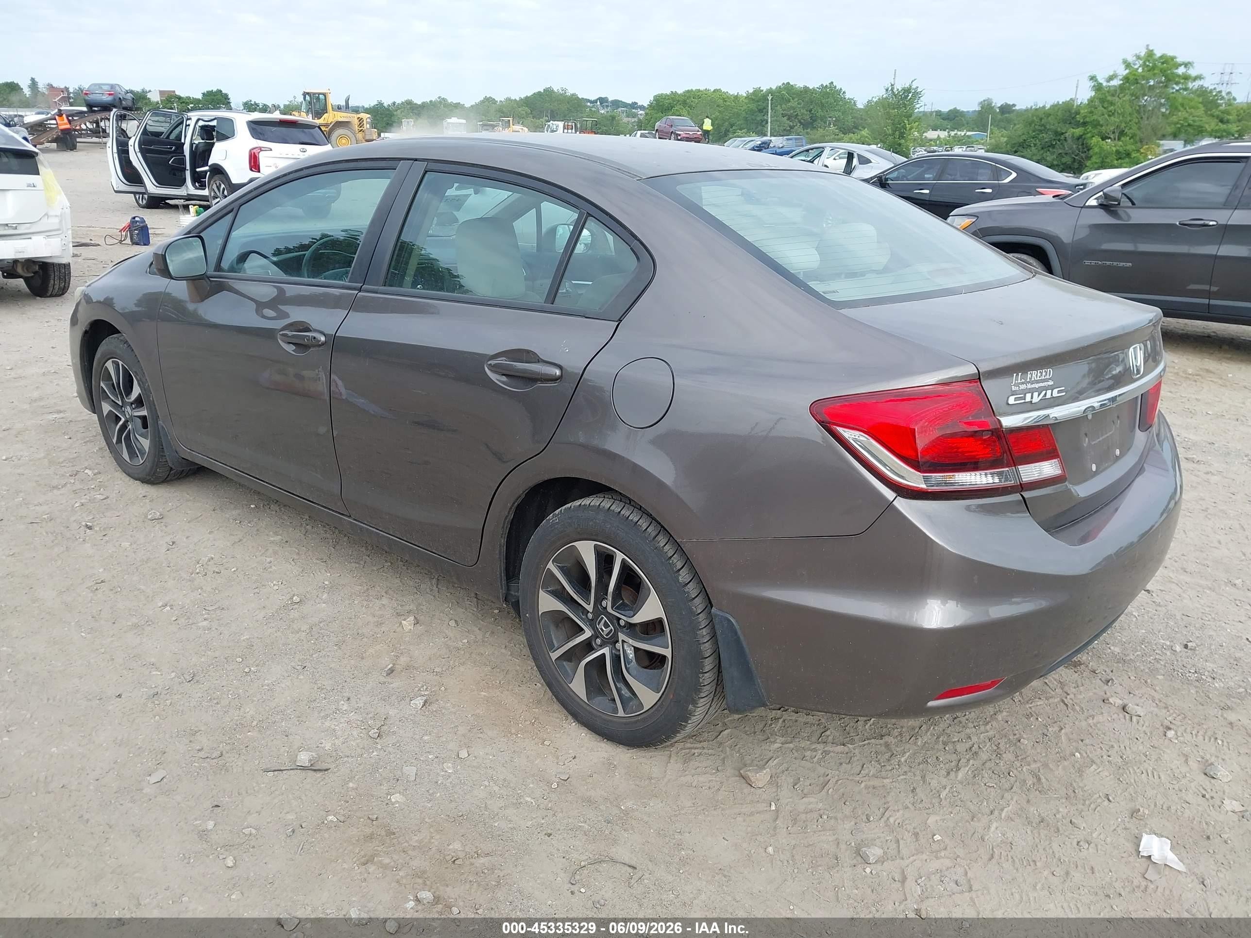 2014 Honda Civic Ex Gray vin: 2HGFB2F87EH515112