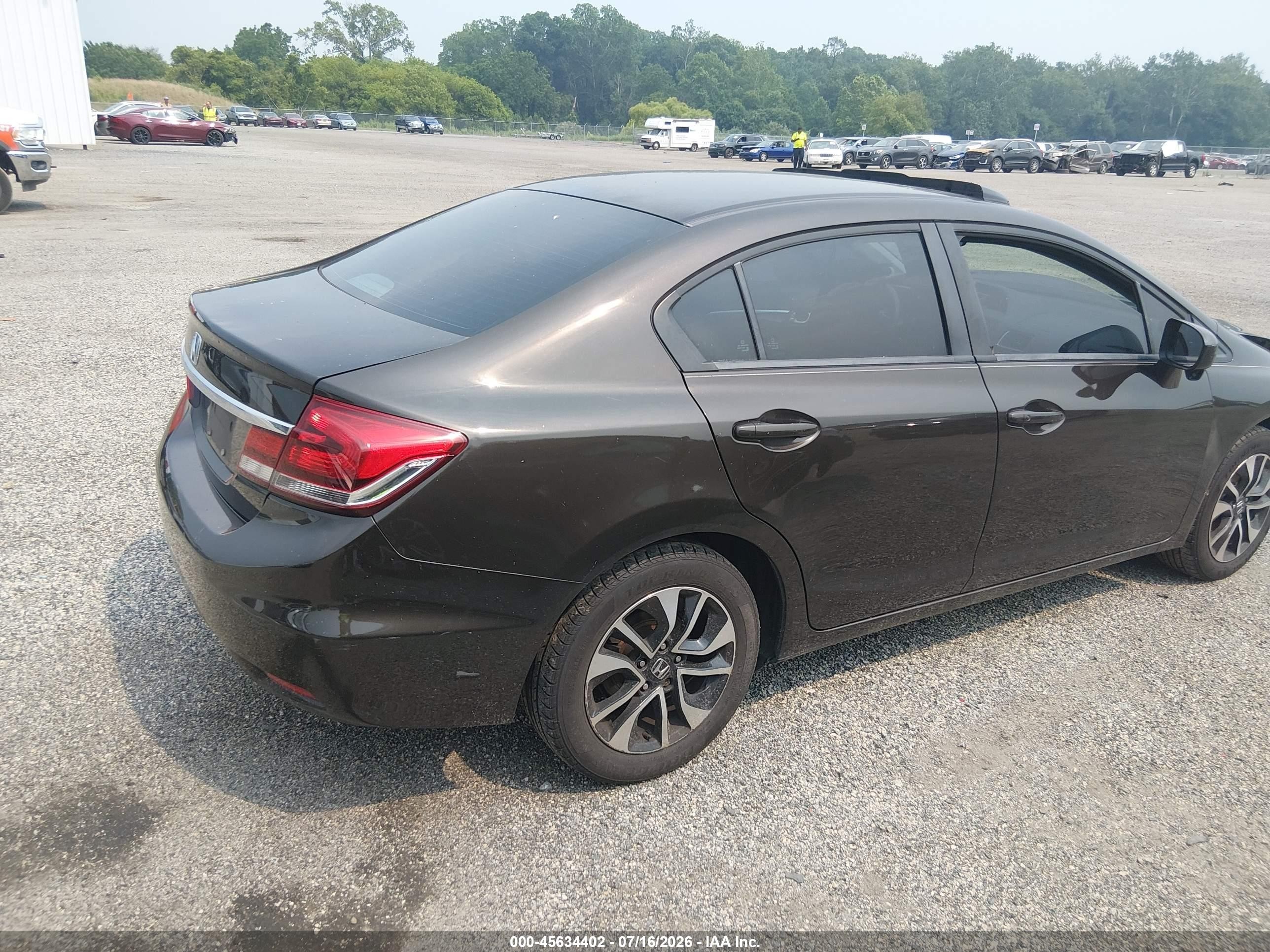 2014 Honda Civic Ex Dark Brown vin: 2HGFB2F87EH532573