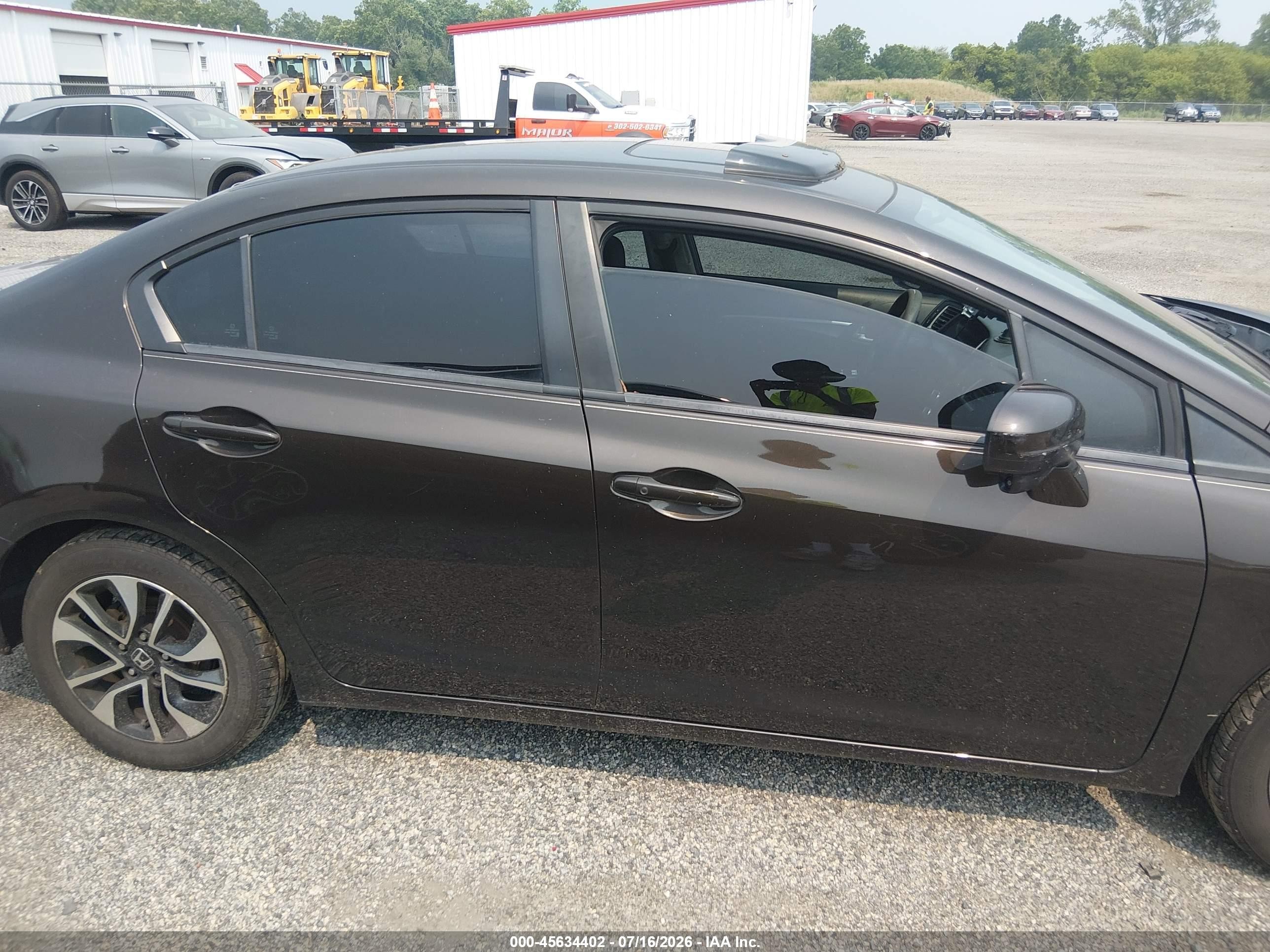 2014 Honda Civic Ex Dark Brown vin: 2HGFB2F87EH532573