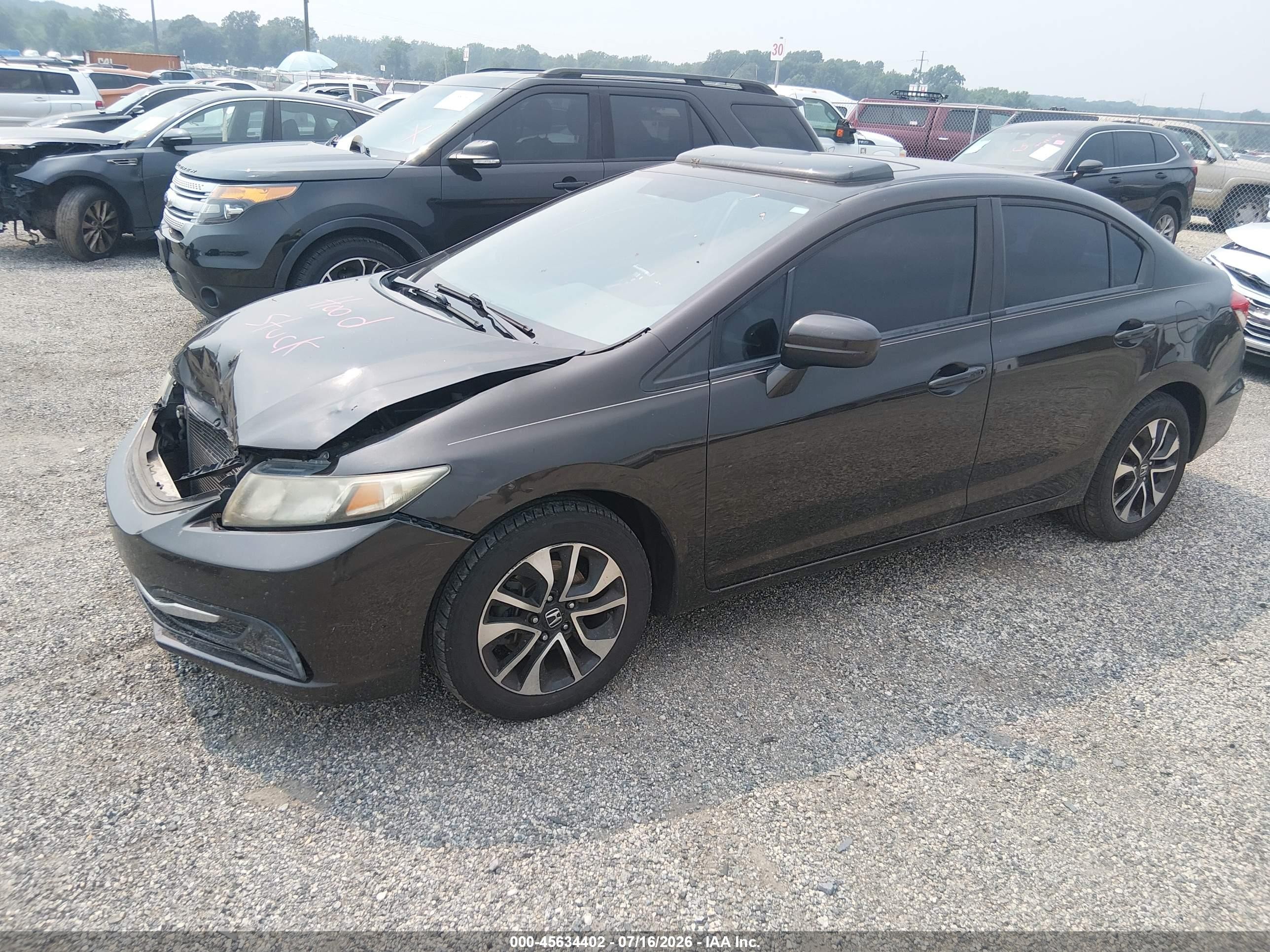 2014 Honda Civic Ex Dark Brown vin: 2HGFB2F87EH532573