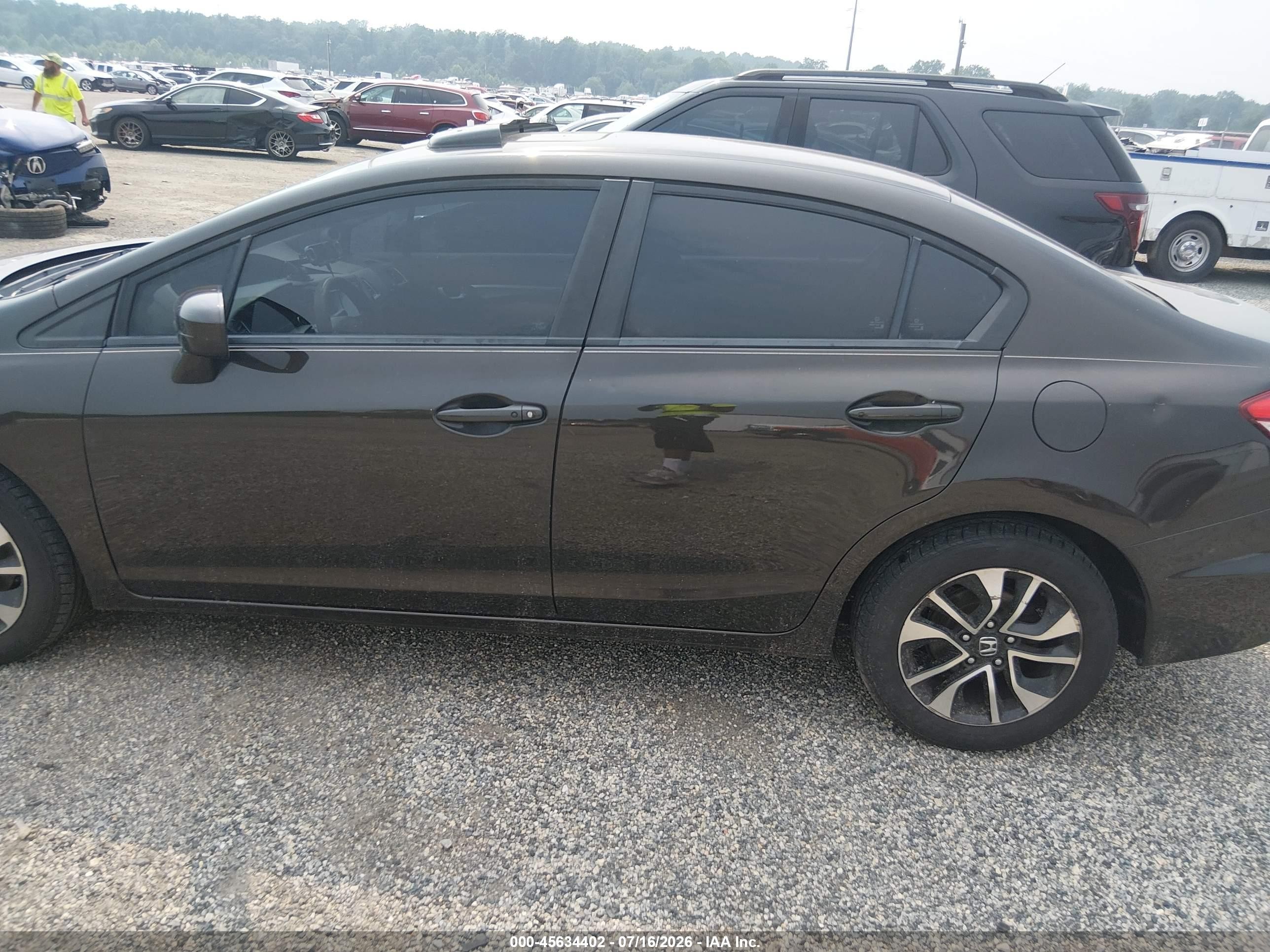 2014 Honda Civic Ex Dark Brown vin: 2HGFB2F87EH532573