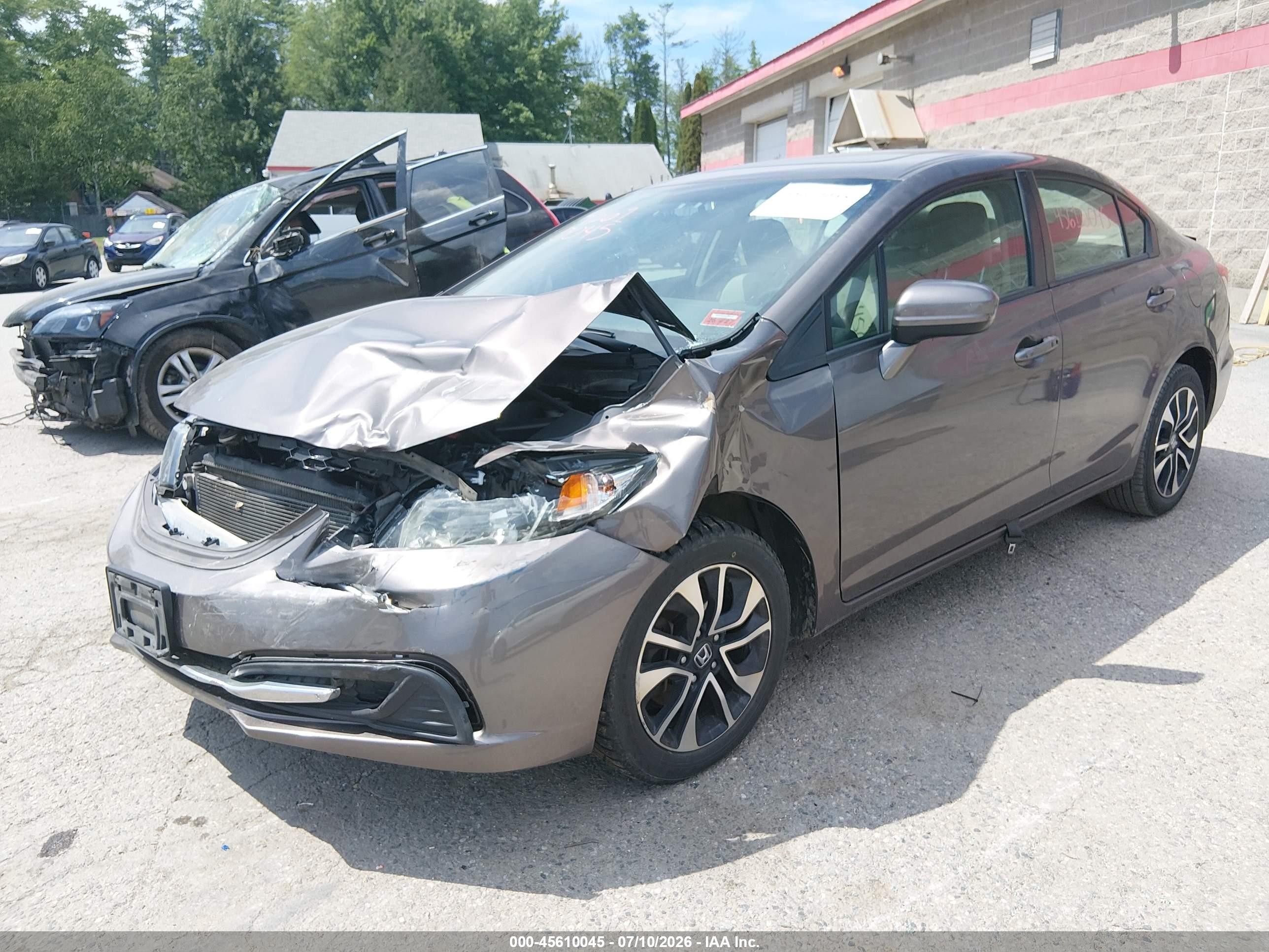 2014 Honda Civic Ex Коричневый vin: 2HGFB2F87EH540852