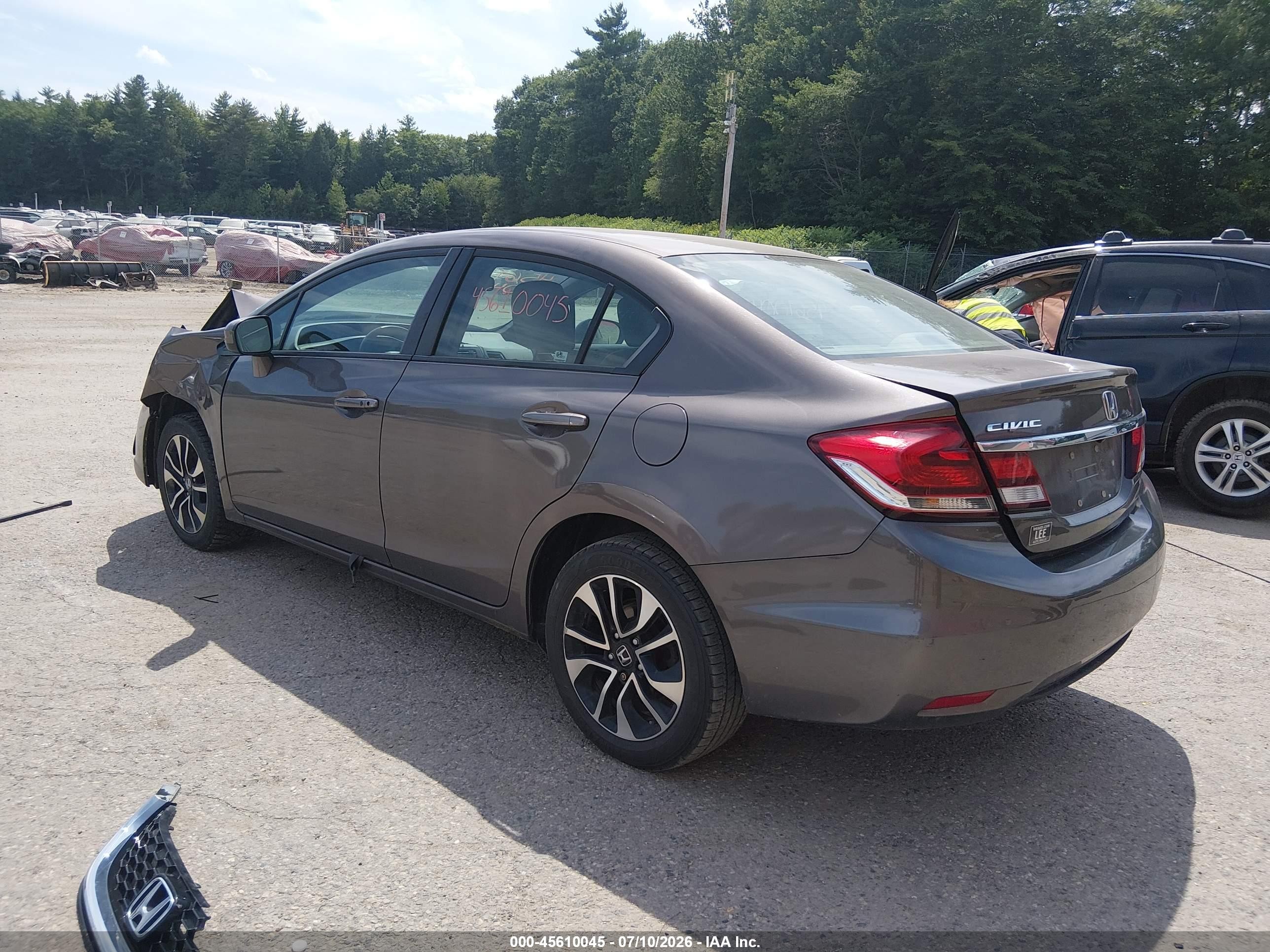 2014 Honda Civic Ex Коричневый vin: 2HGFB2F87EH540852