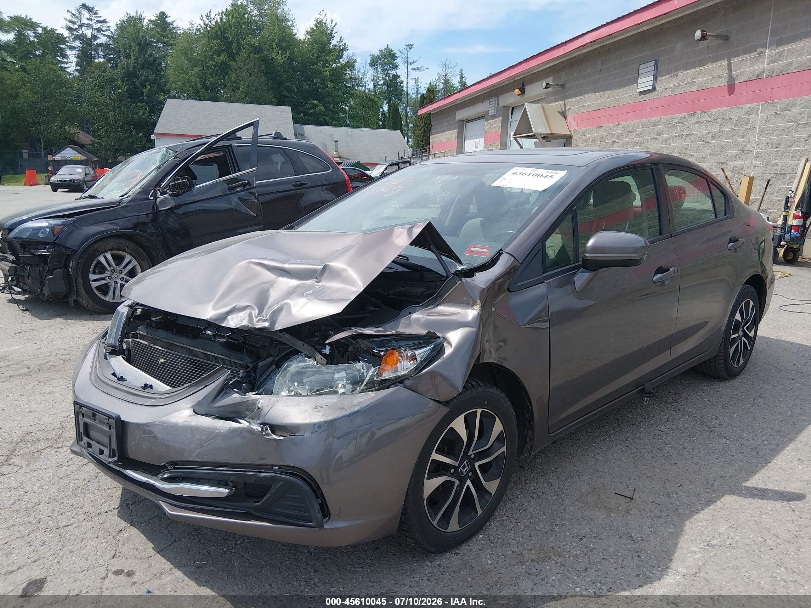 2014 Honda Civic Ex Коричневый vin: 2HGFB2F87EH540852