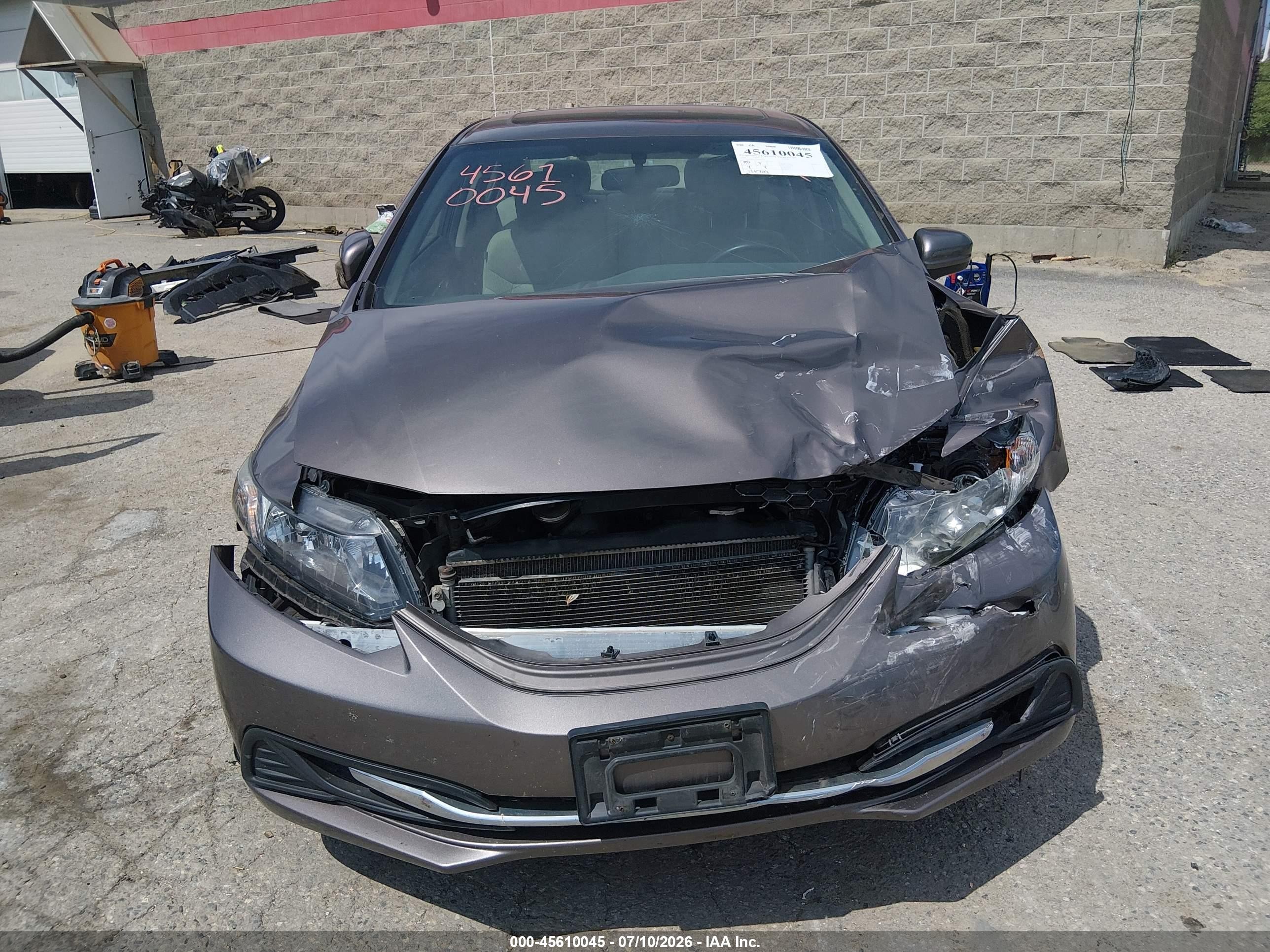 2014 Honda Civic Ex Коричневый vin: 2HGFB2F87EH540852