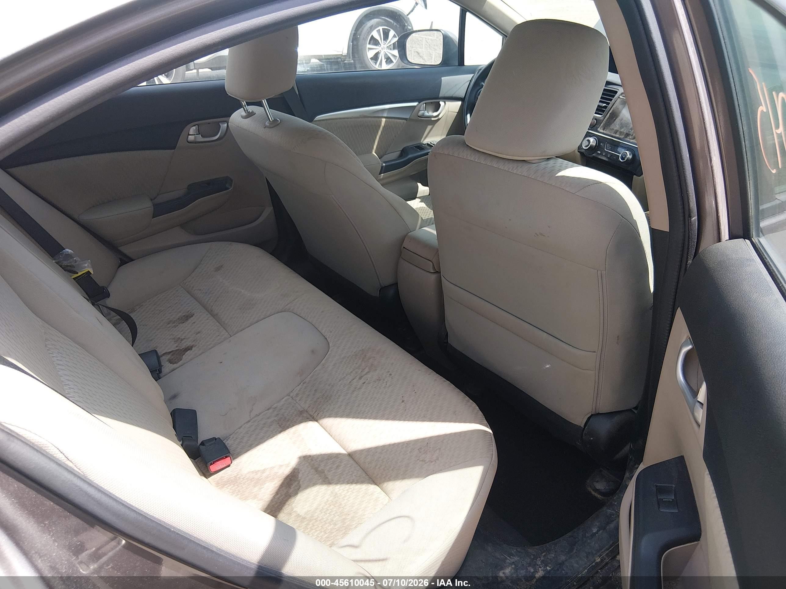 2014 Honda Civic Ex Коричневый vin: 2HGFB2F87EH540852