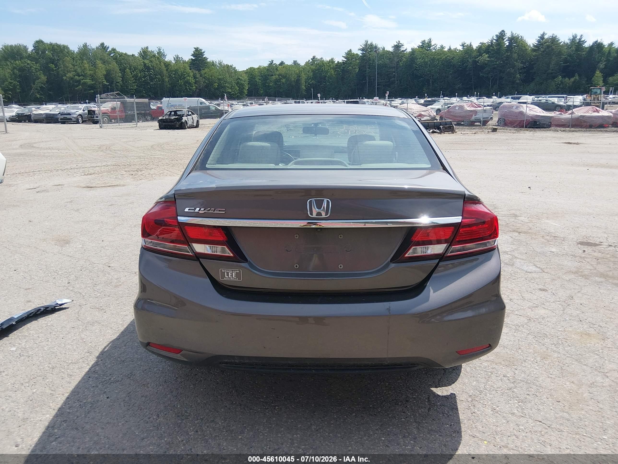 2014 Honda Civic Ex Коричневый vin: 2HGFB2F87EH540852