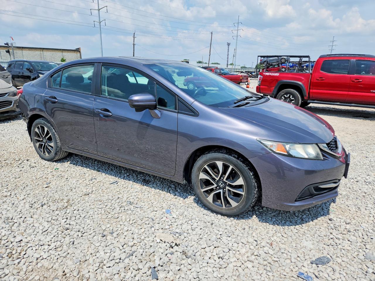 2014 Honda Civic Ex Gray vin: 2HGFB2F87EH555710