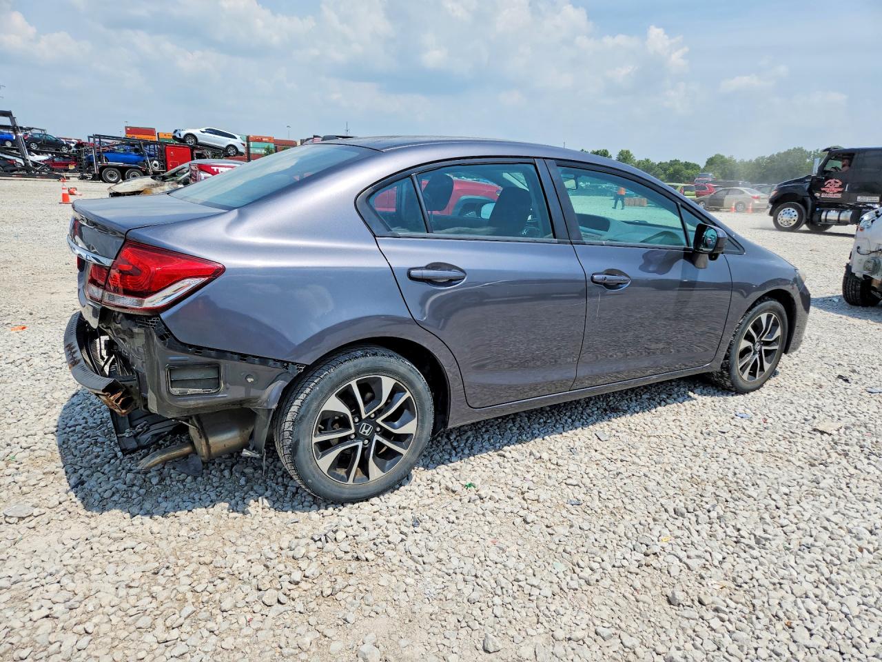 2014 Honda Civic Ex Gray vin: 2HGFB2F87EH555710