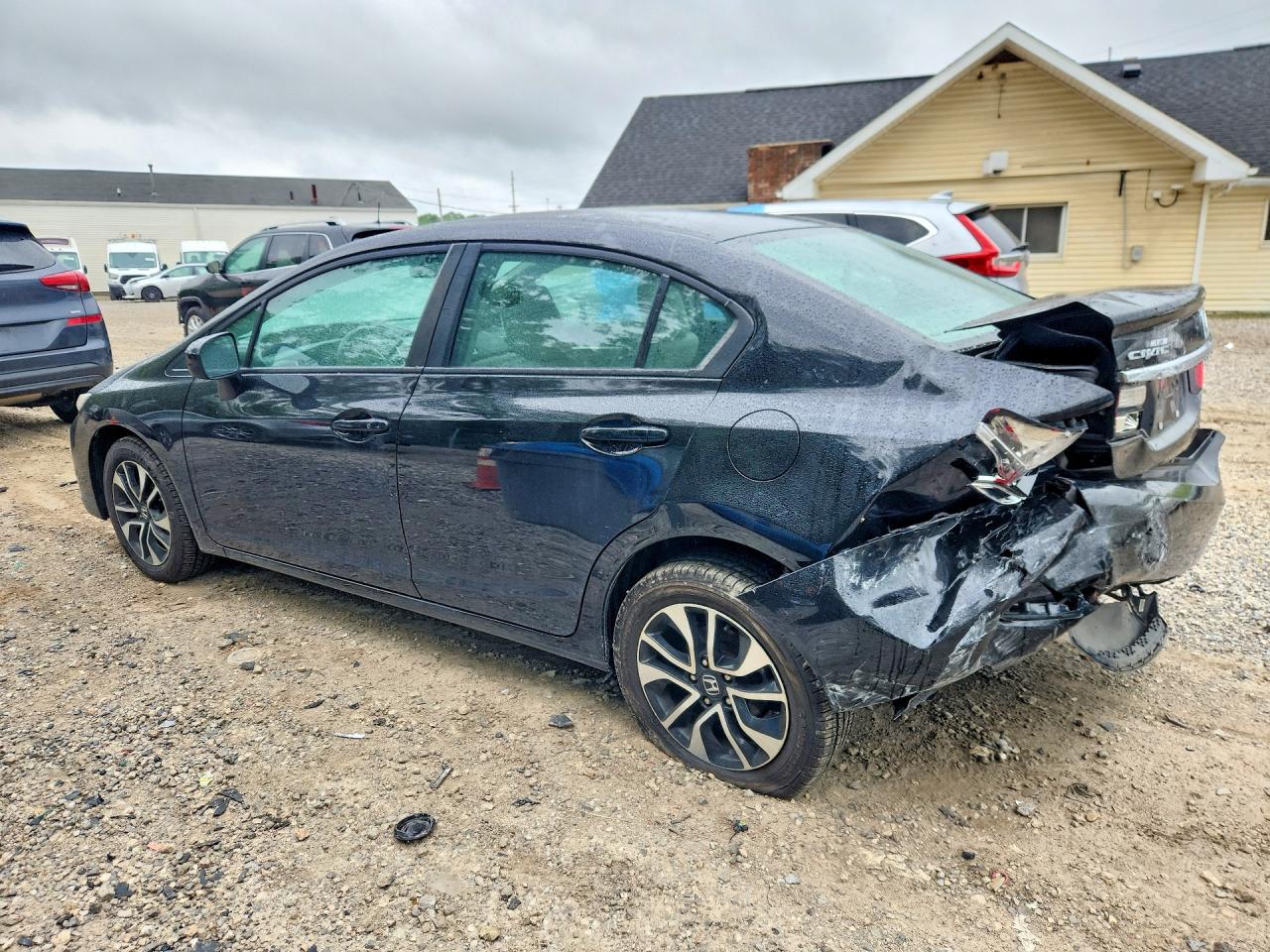 2014 Honda Civic Ex Black vin: 2HGFB2F87EH558266