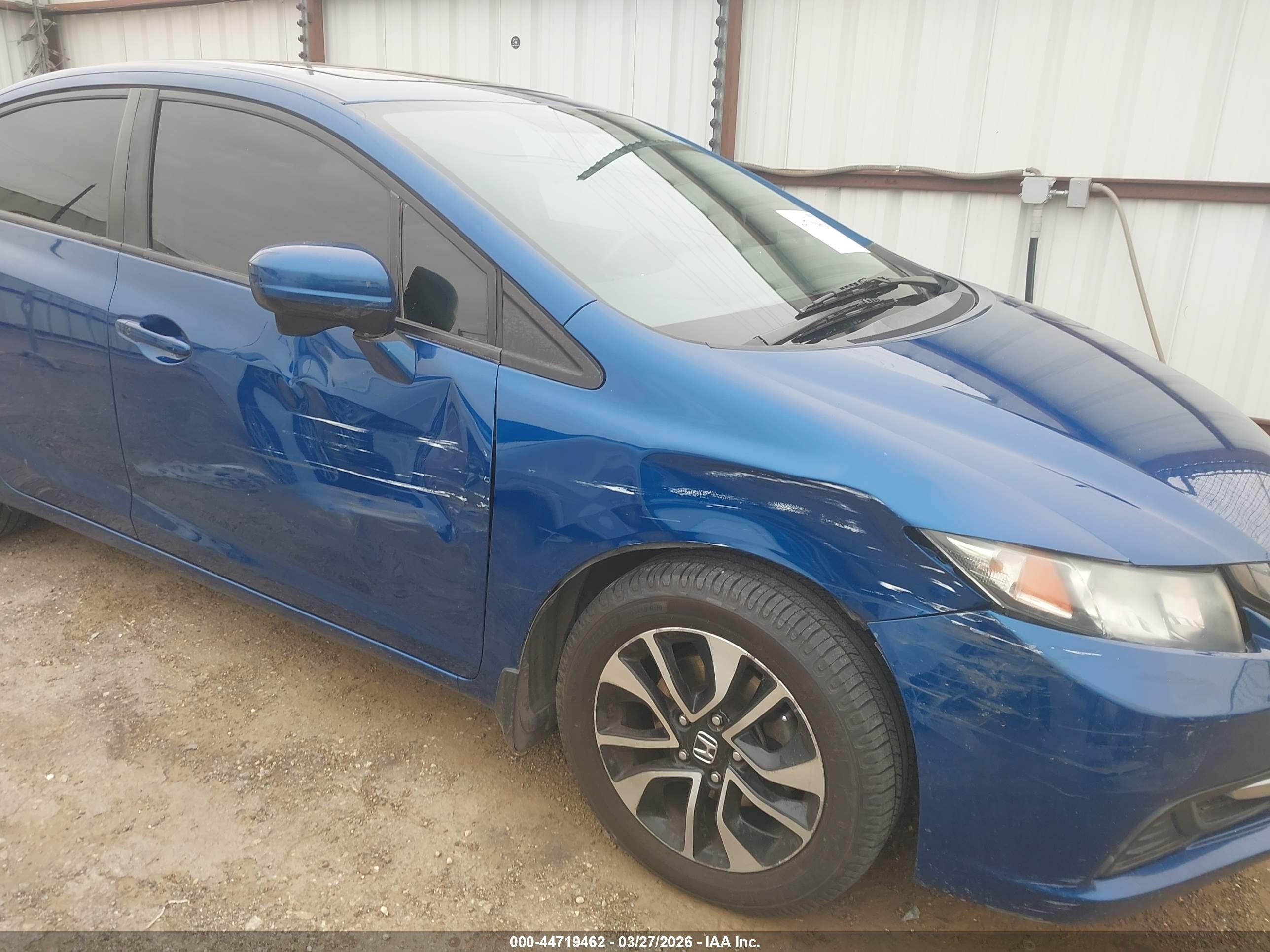 2015 Honda Civic Ex Blue vin: 2HGFB2F87FH550685