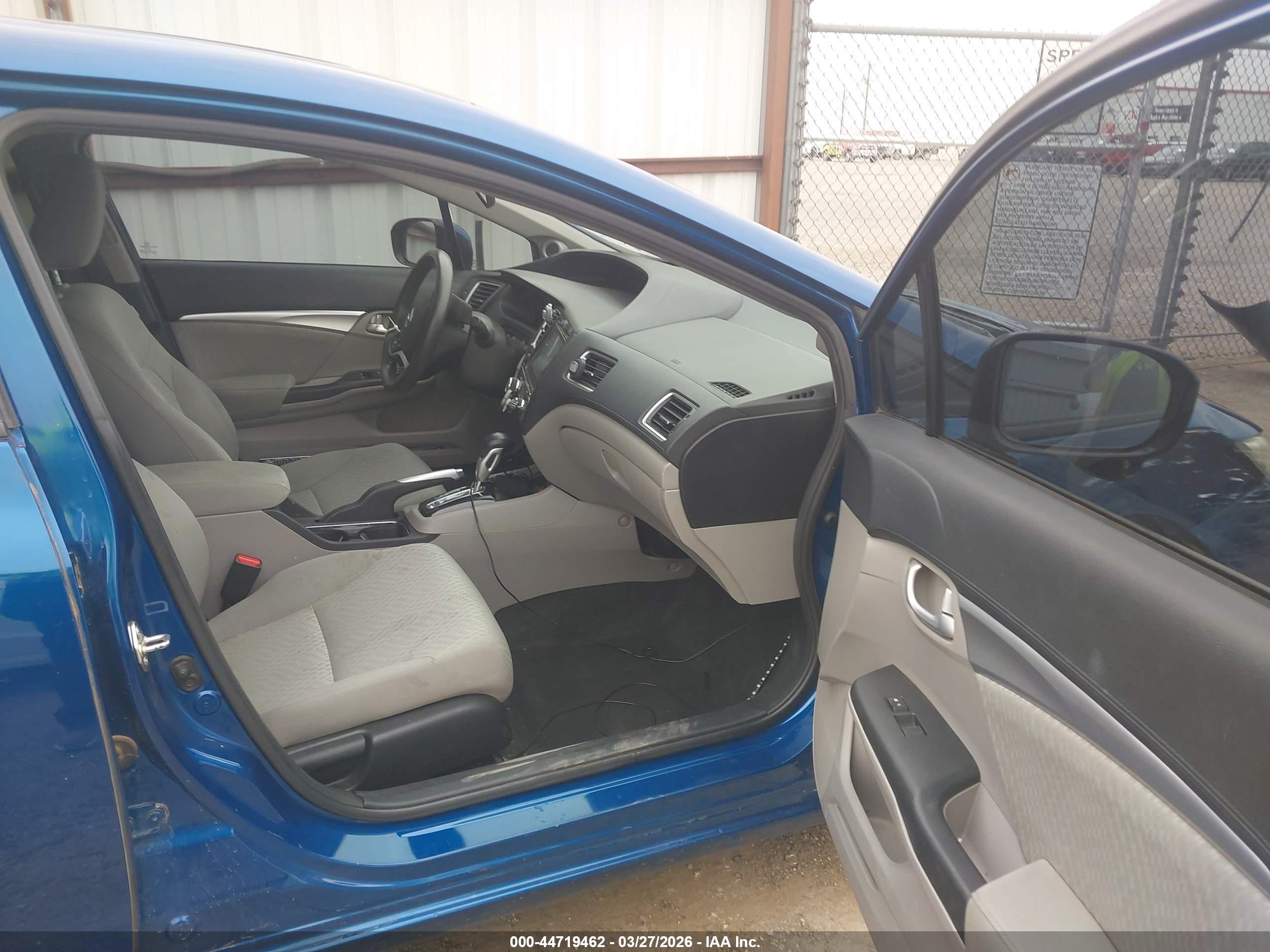 2015 Honda Civic Ex Blue vin: 2HGFB2F87FH550685