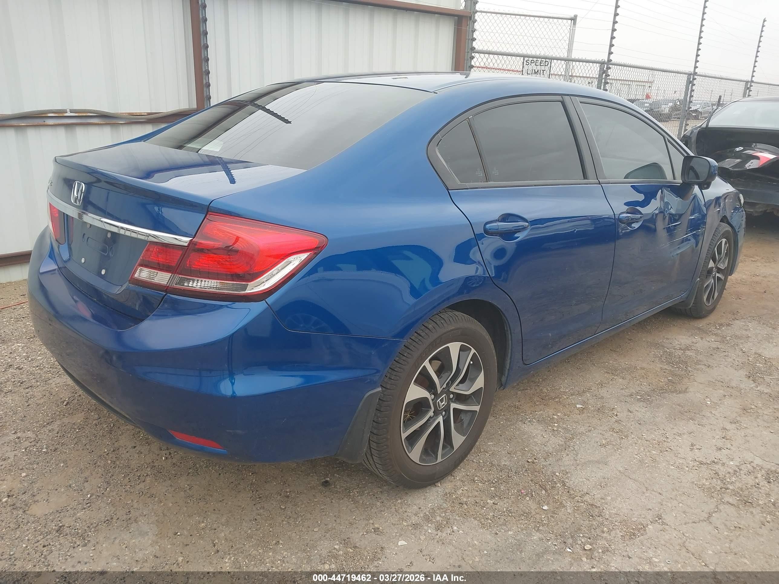 2015 Honda Civic Ex Blue vin: 2HGFB2F87FH550685