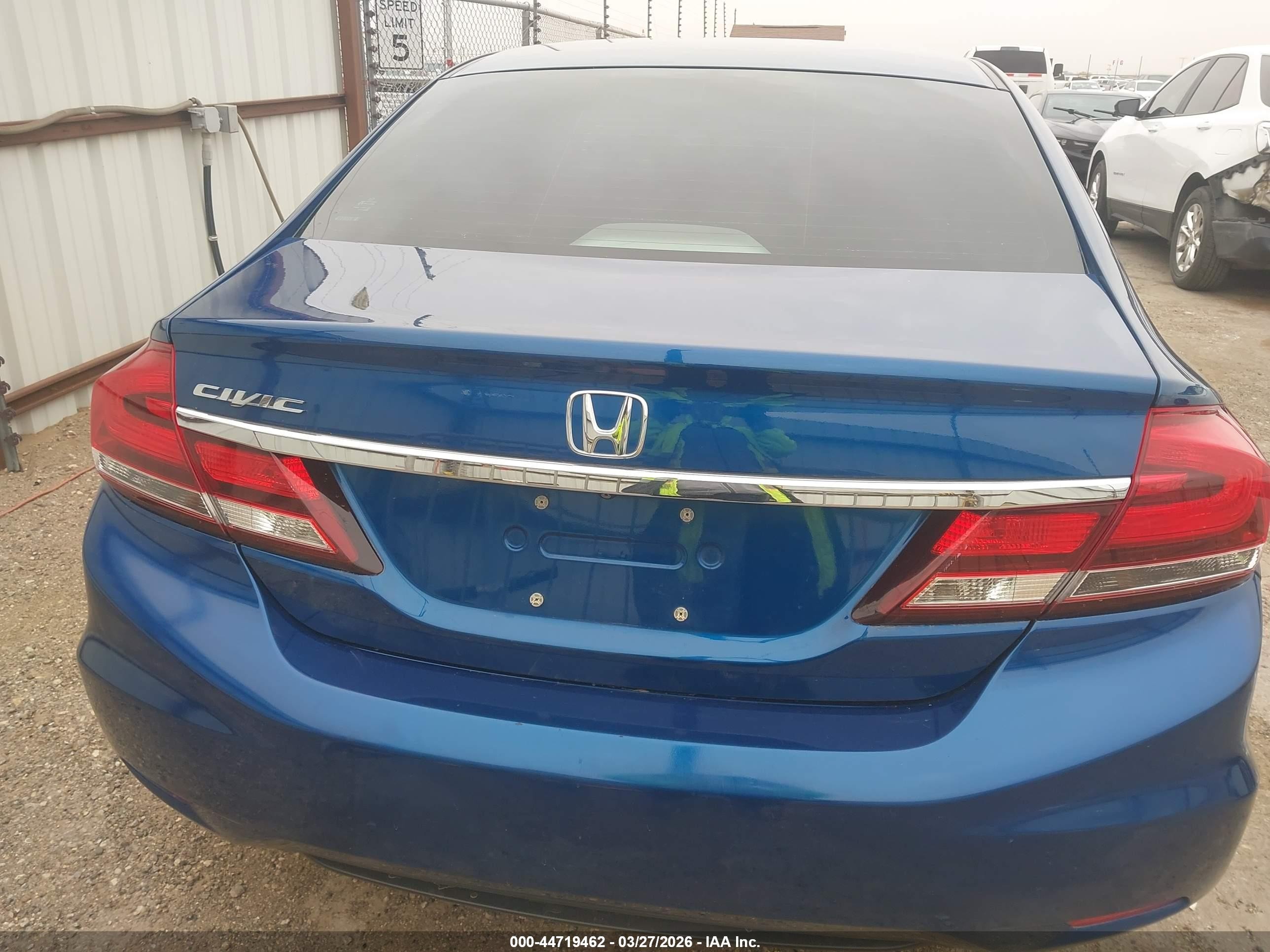 2015 Honda Civic Ex Blue vin: 2HGFB2F87FH550685
