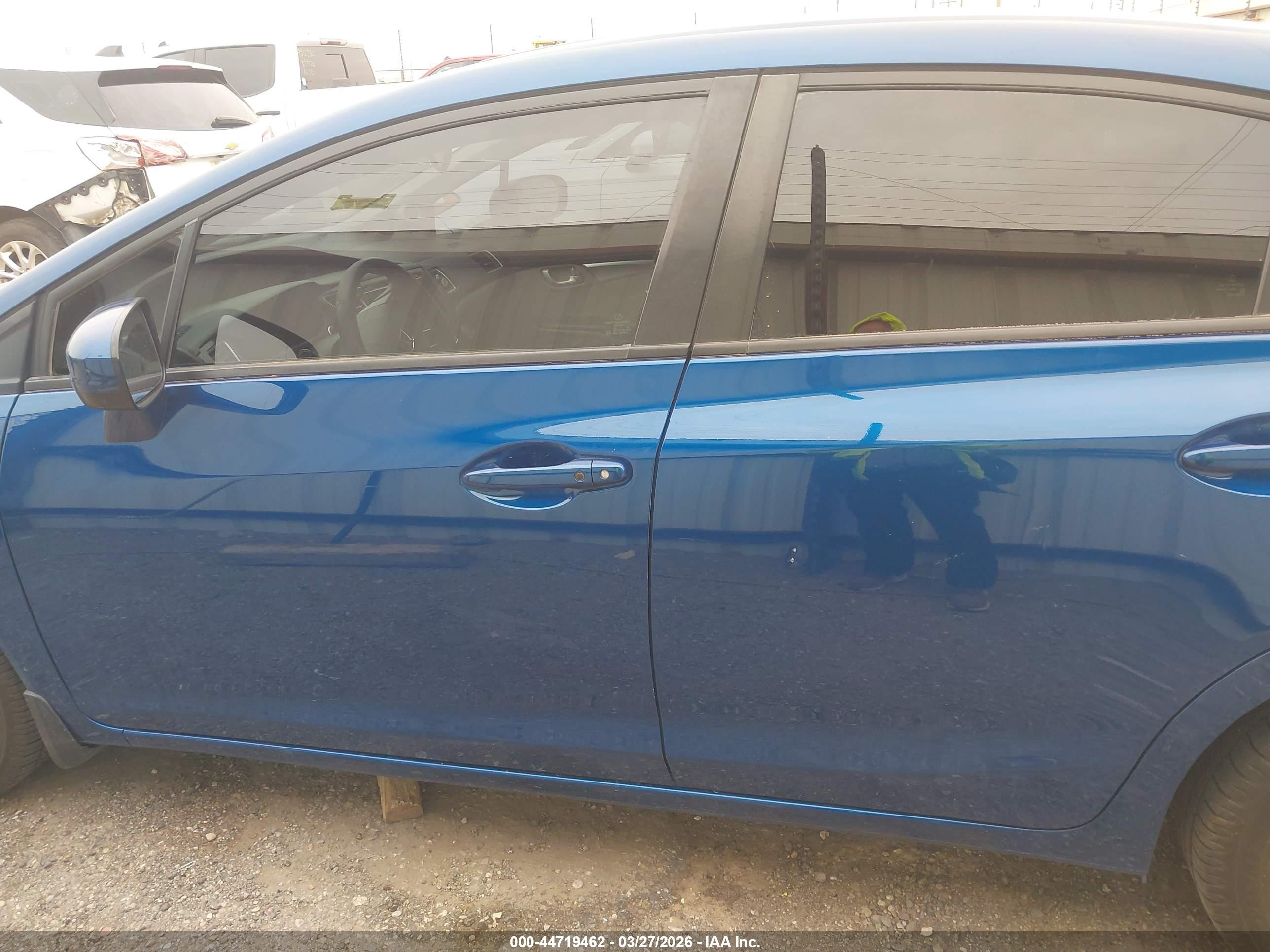 2015 Honda Civic Ex Blue vin: 2HGFB2F87FH550685