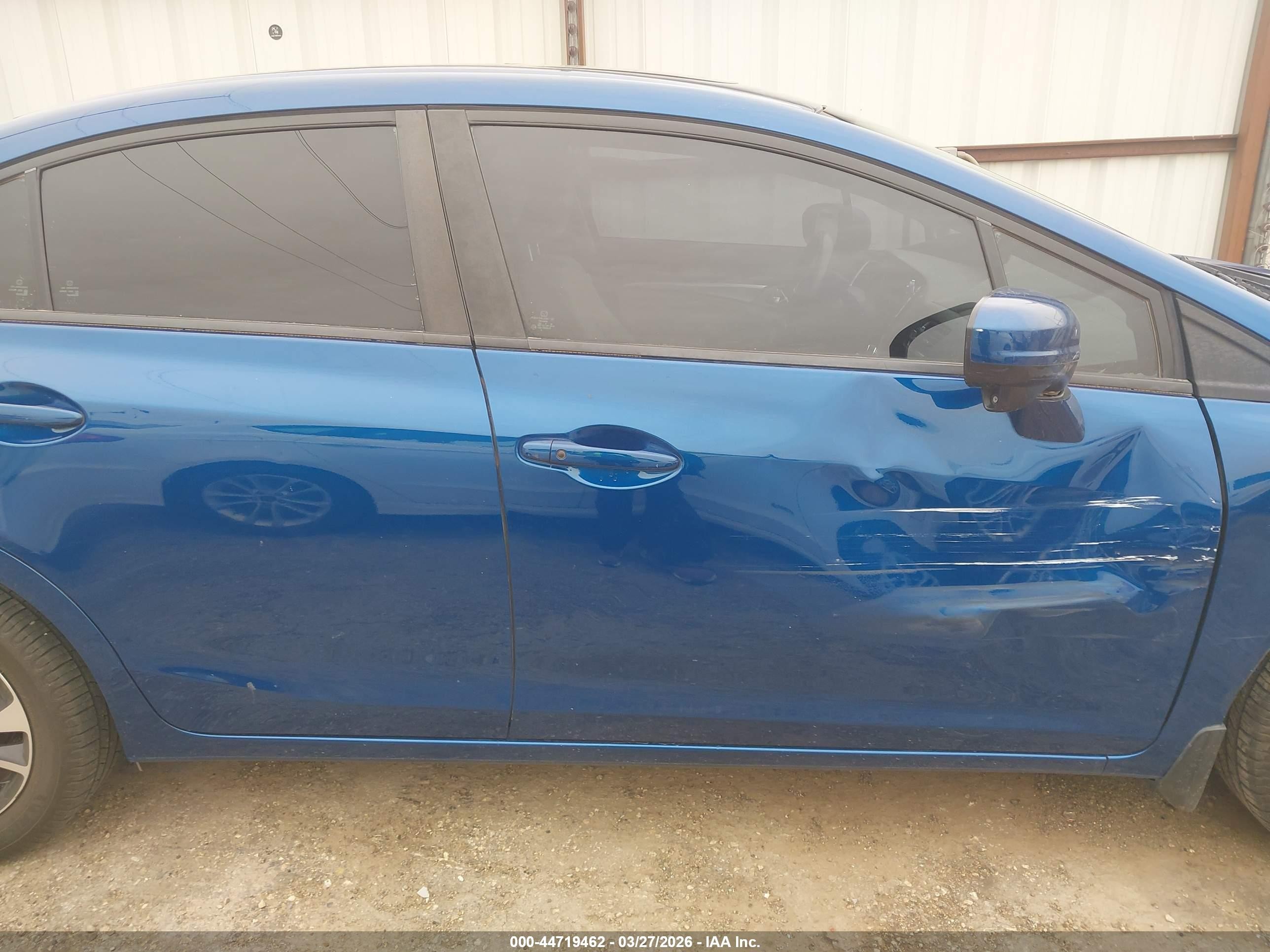 2015 Honda Civic Ex Blue vin: 2HGFB2F87FH550685