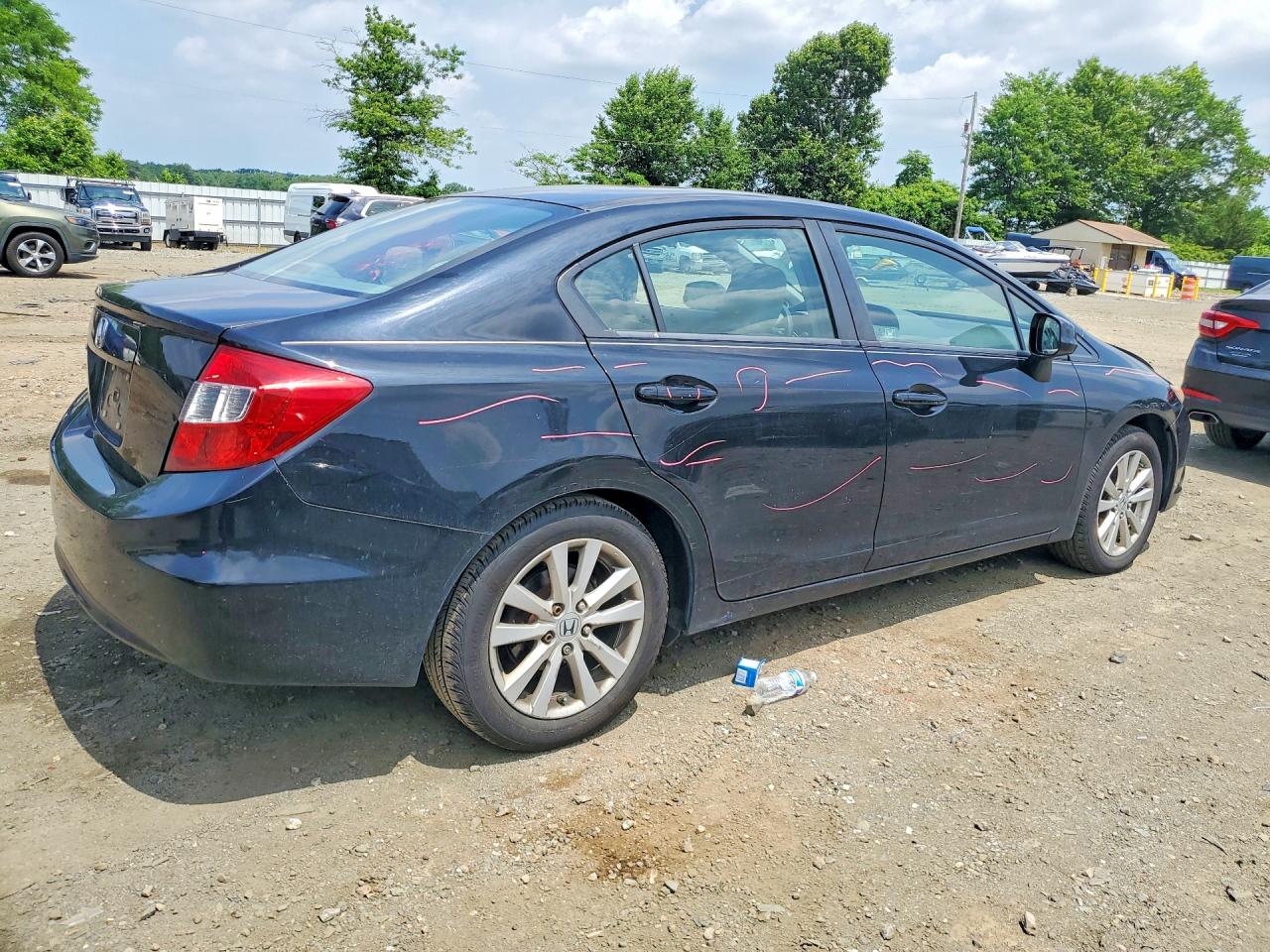 2012 Honda Civic Ex Black vin: 2HGFB2F88CH314784