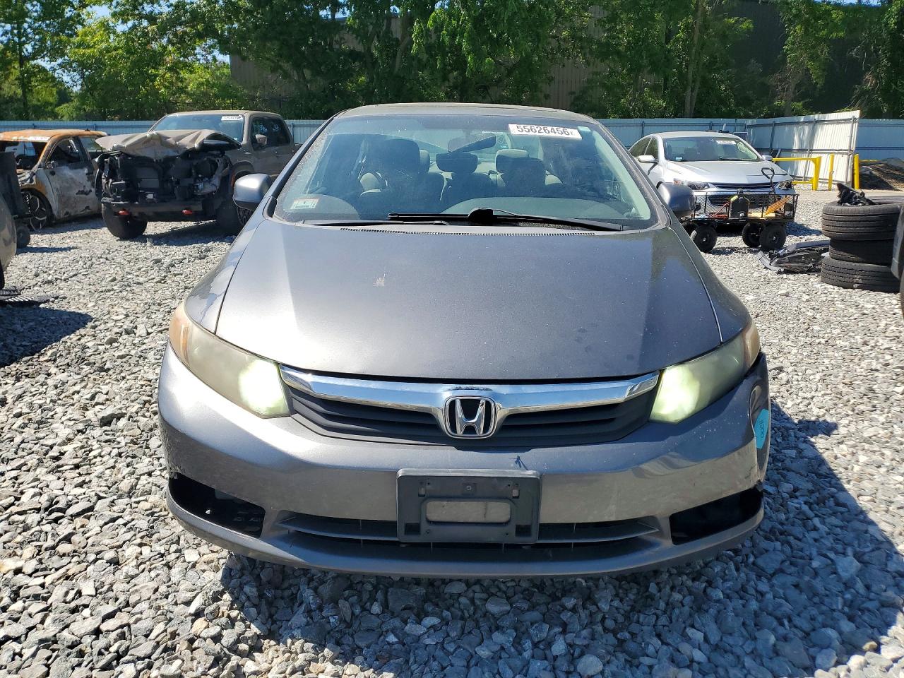 2012 Honda Civic Ex Серый vin: 2HGFB2F88CH315370