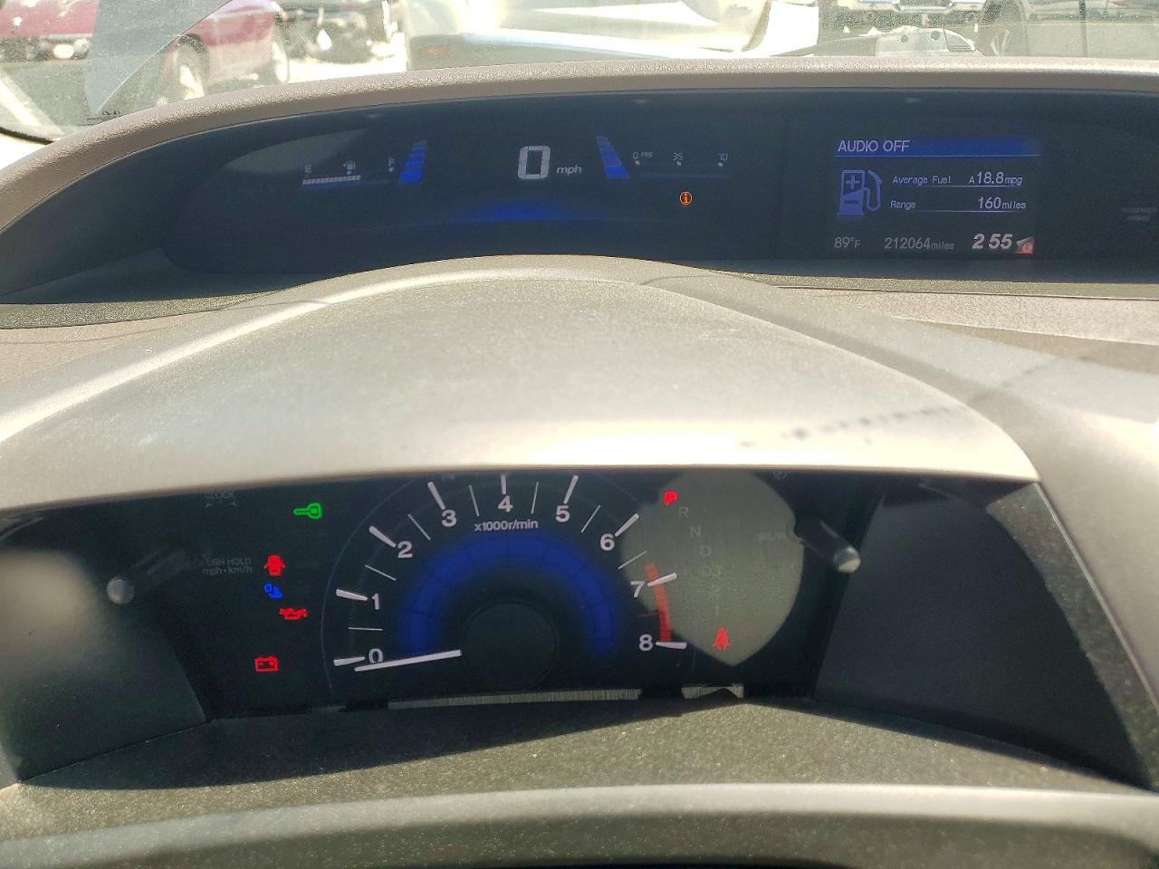 2012 Honda Civic Ex Серый vin: 2HGFB2F88CH315370