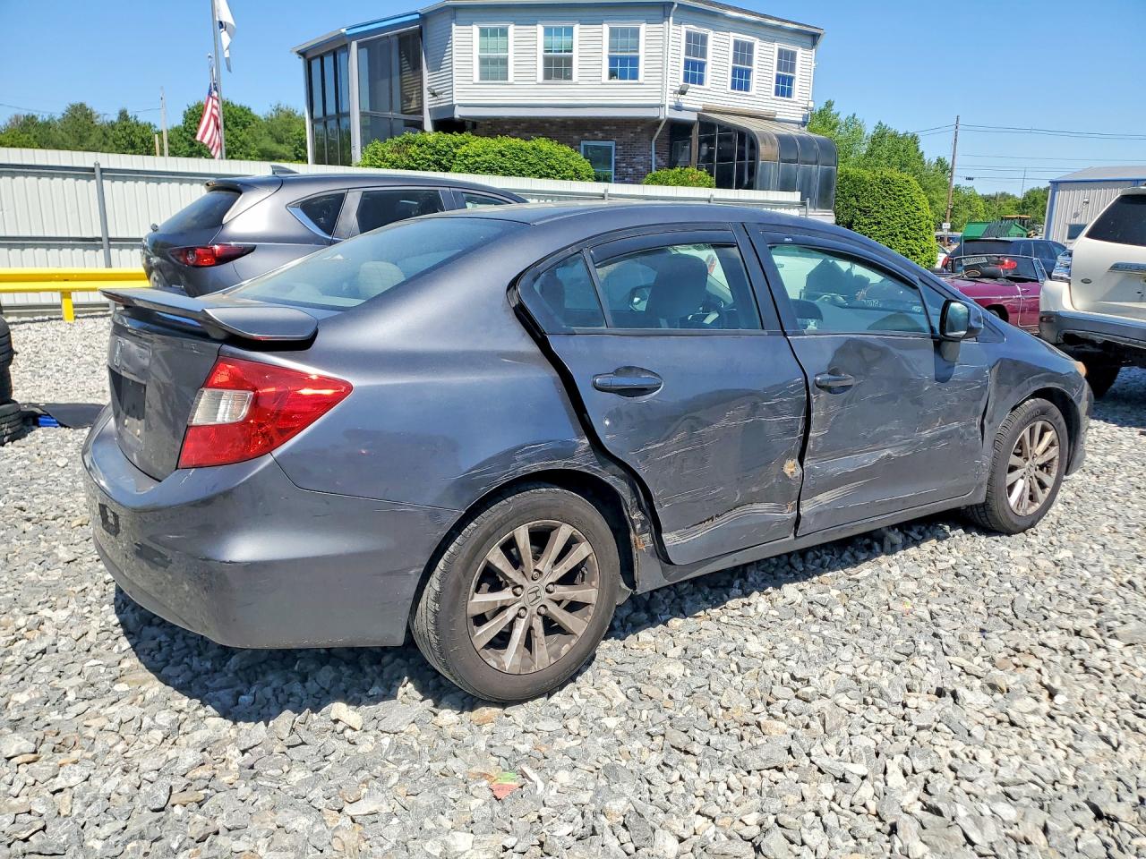 2012 Honda Civic Ex Серый vin: 2HGFB2F88CH315370