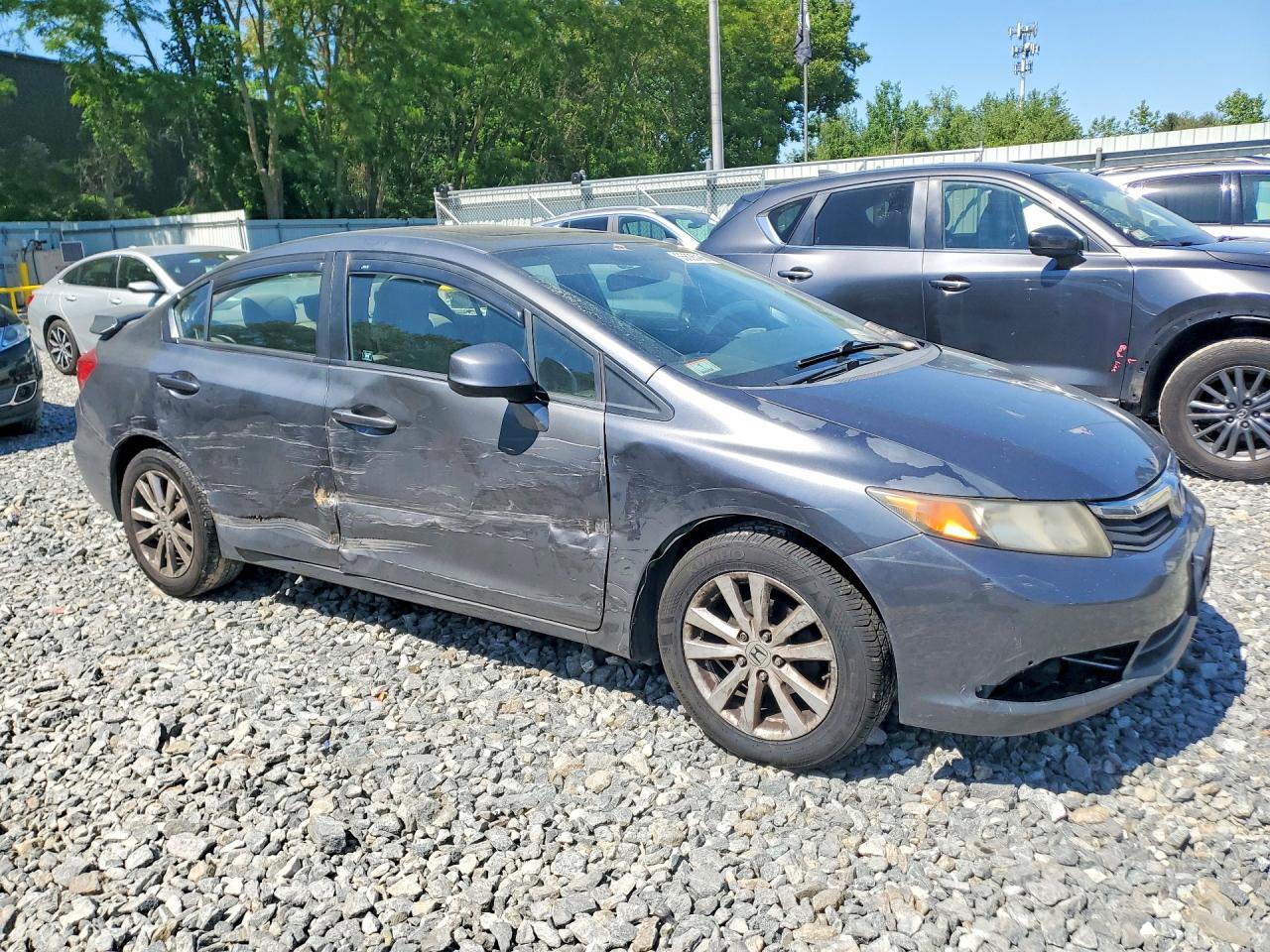 2012 Honda Civic Ex Серый vin: 2HGFB2F88CH315370