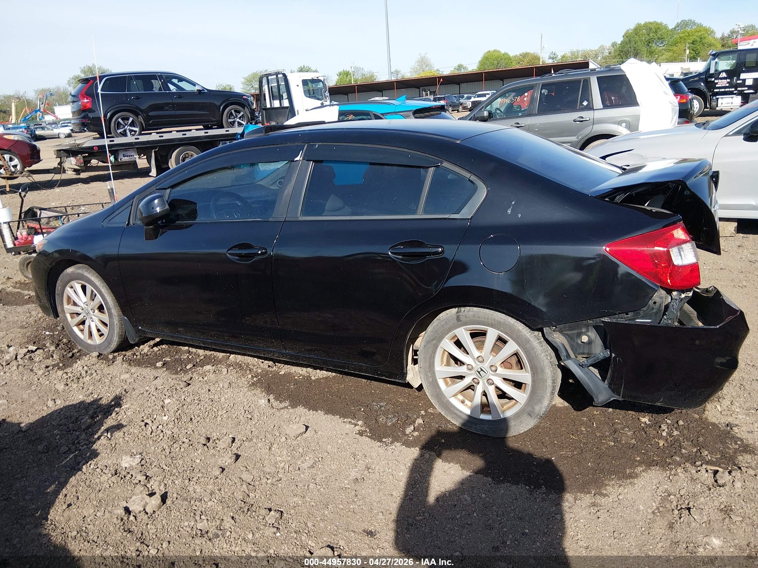 2012 Honda Civic Ex Черный vin: 2HGFB2F88CH503239