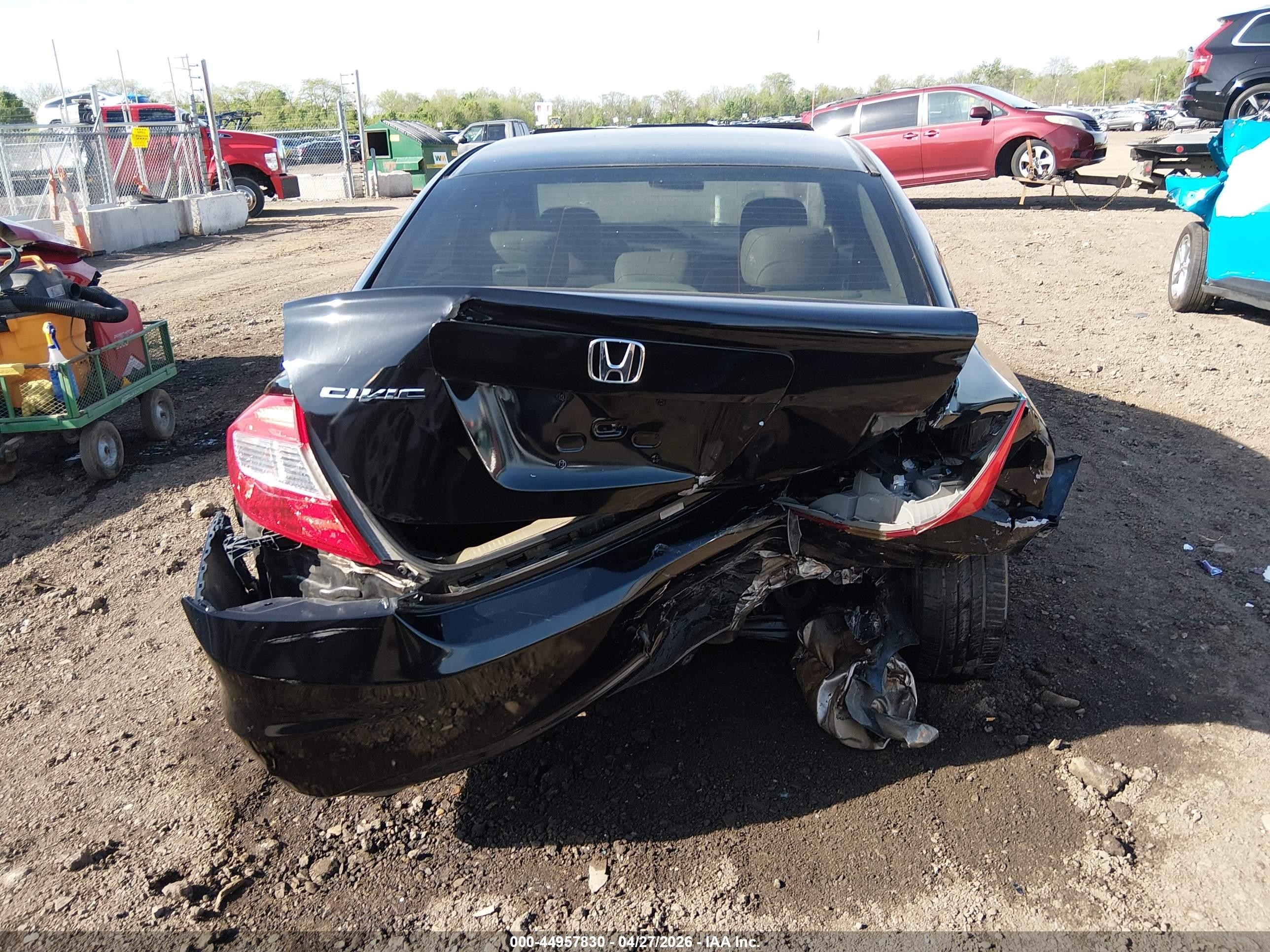 2012 Honda Civic Ex Черный vin: 2HGFB2F88CH503239