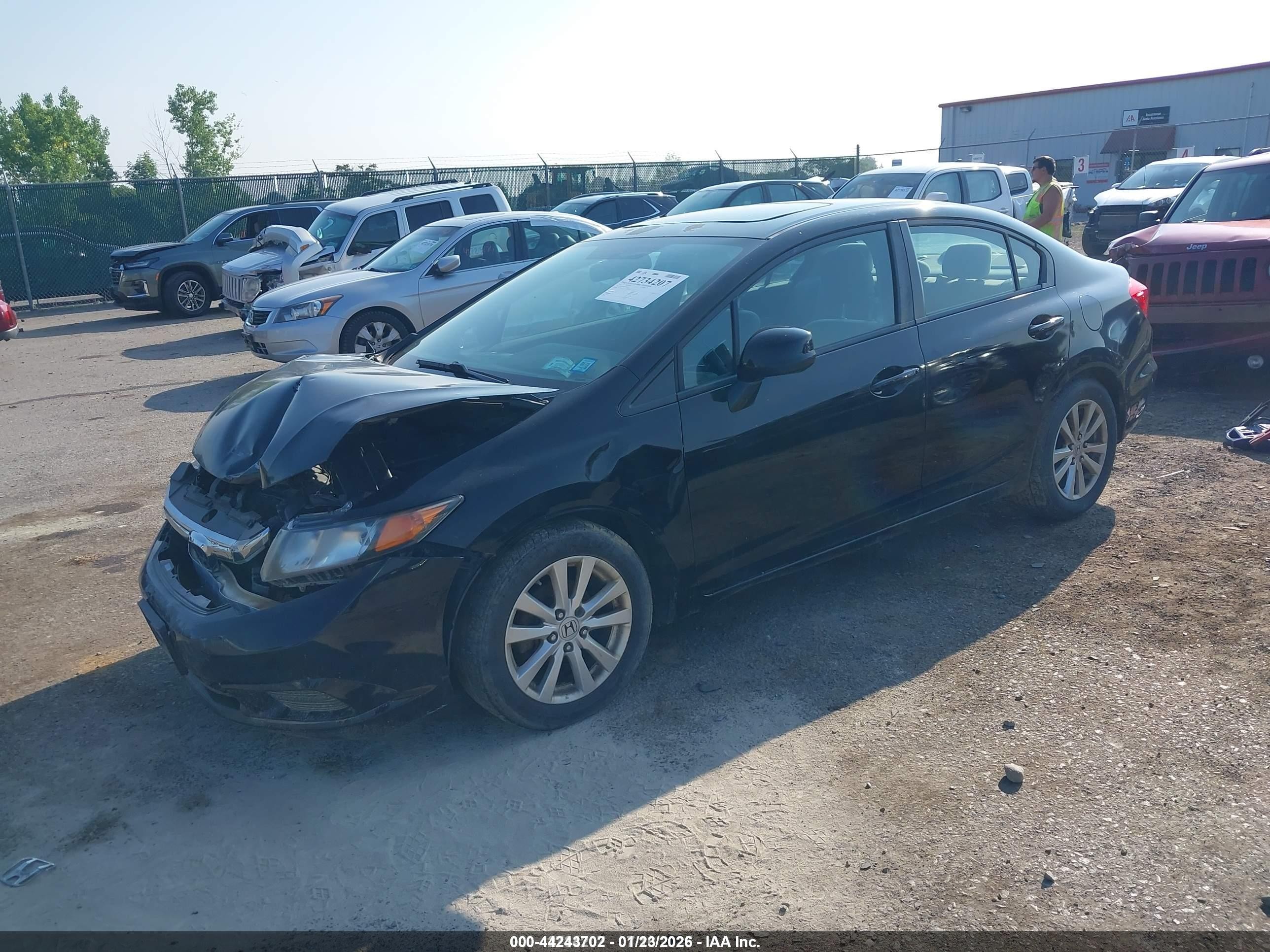 2012 Honda Civic Ex Black vin: 2HGFB2F88CH508103