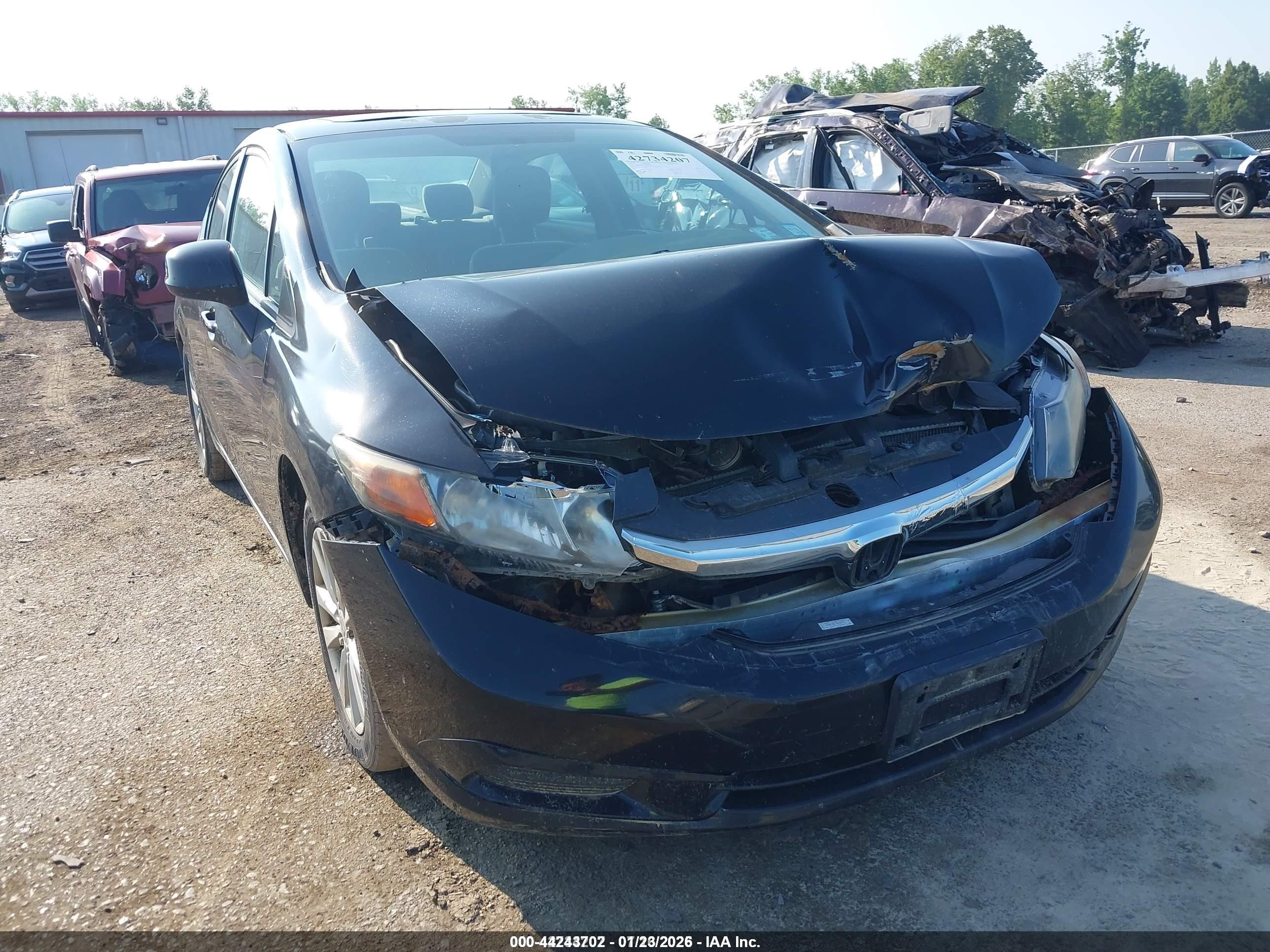 2012 Honda Civic Ex Black vin: 2HGFB2F88CH508103