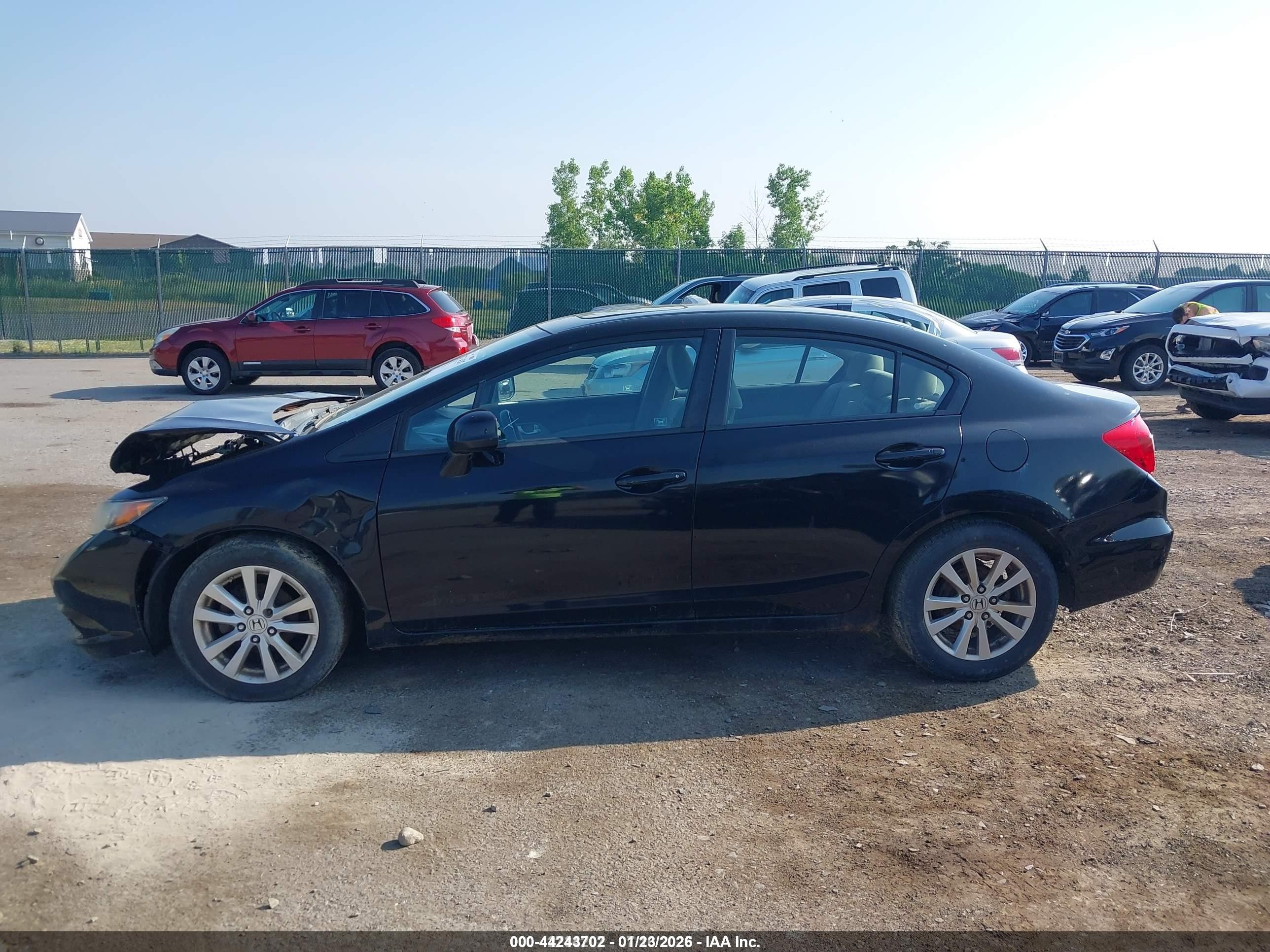 2012 Honda Civic Ex Black vin: 2HGFB2F88CH508103