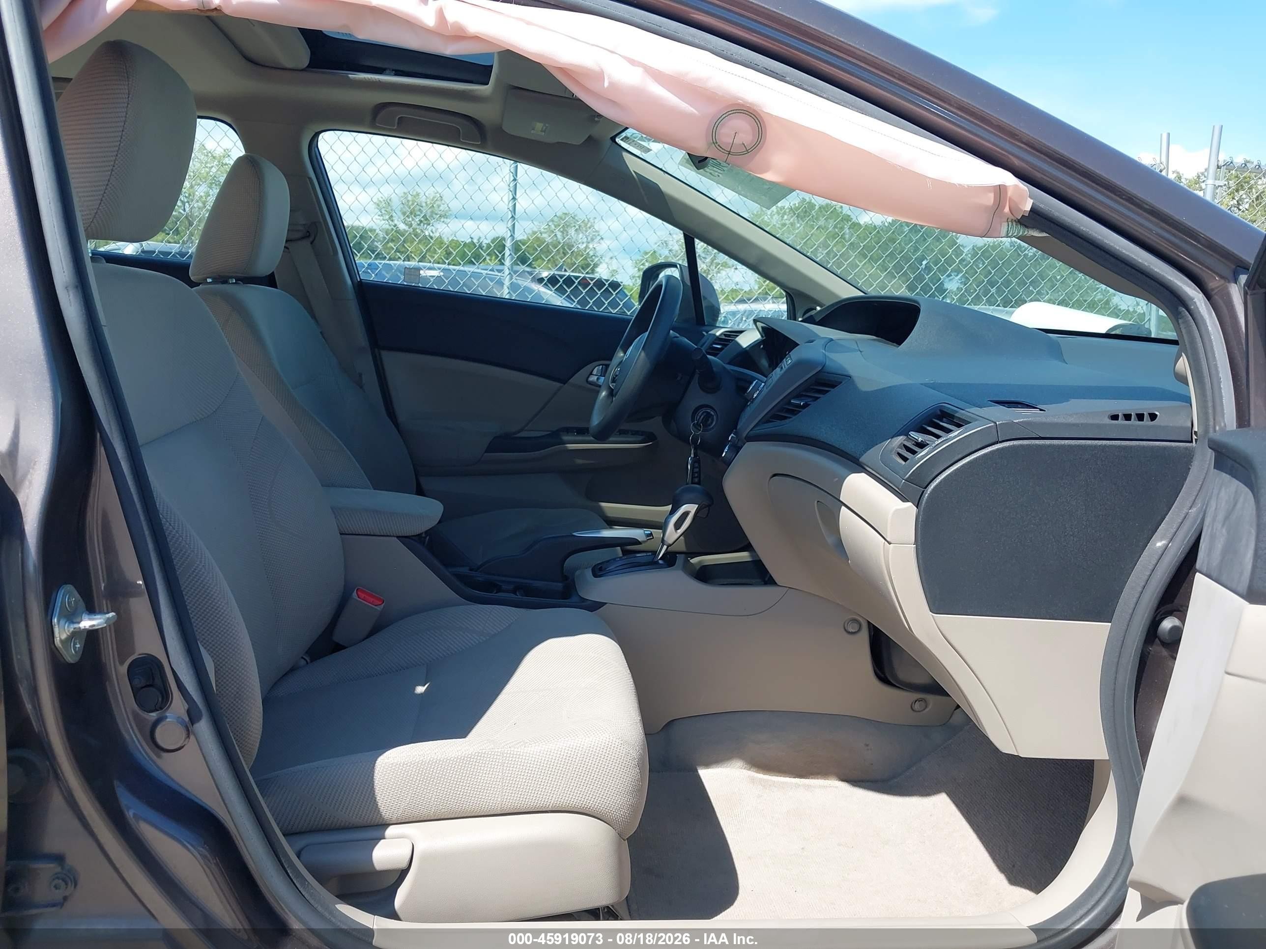 2012 Honda Civic Ex Gray vin: 2HGFB2F88CH527055