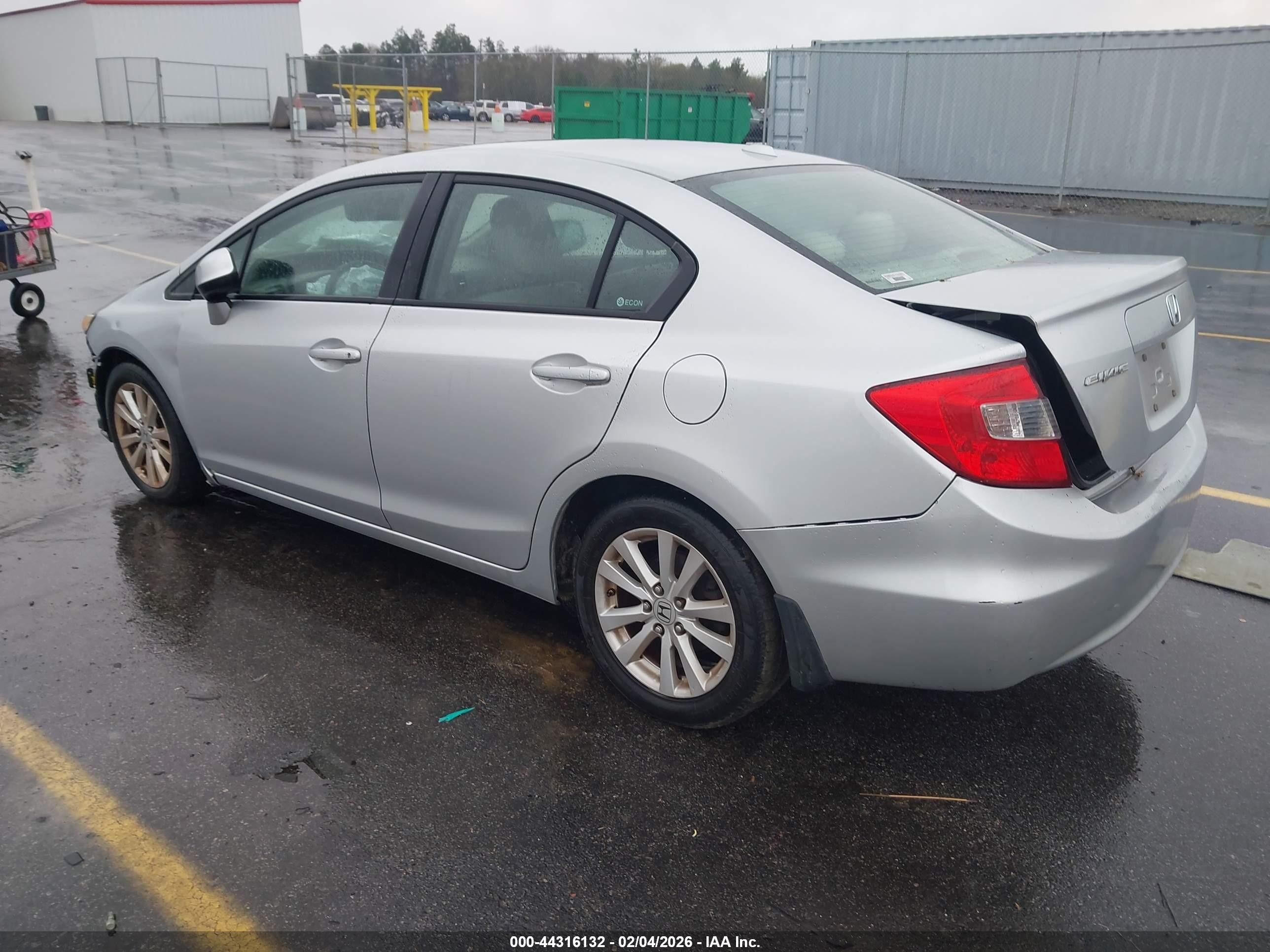 2012 Honda Civic Ex Silver vin: 2HGFB2F88CH546902