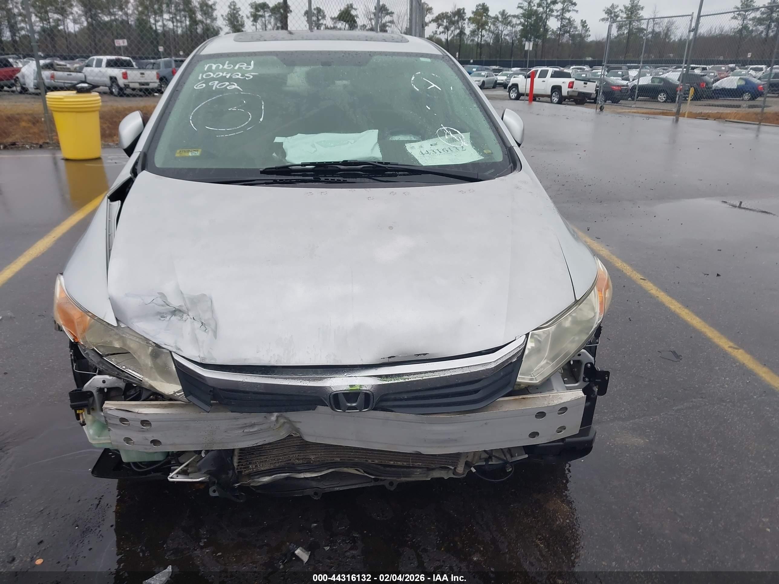 2012 Honda Civic Ex Silver vin: 2HGFB2F88CH546902