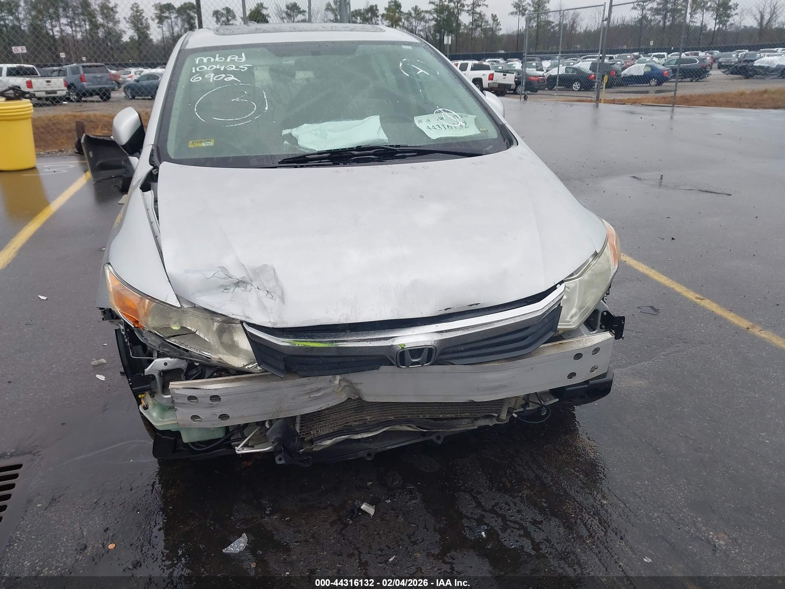 2012 Honda Civic Ex Silver vin: 2HGFB2F88CH546902