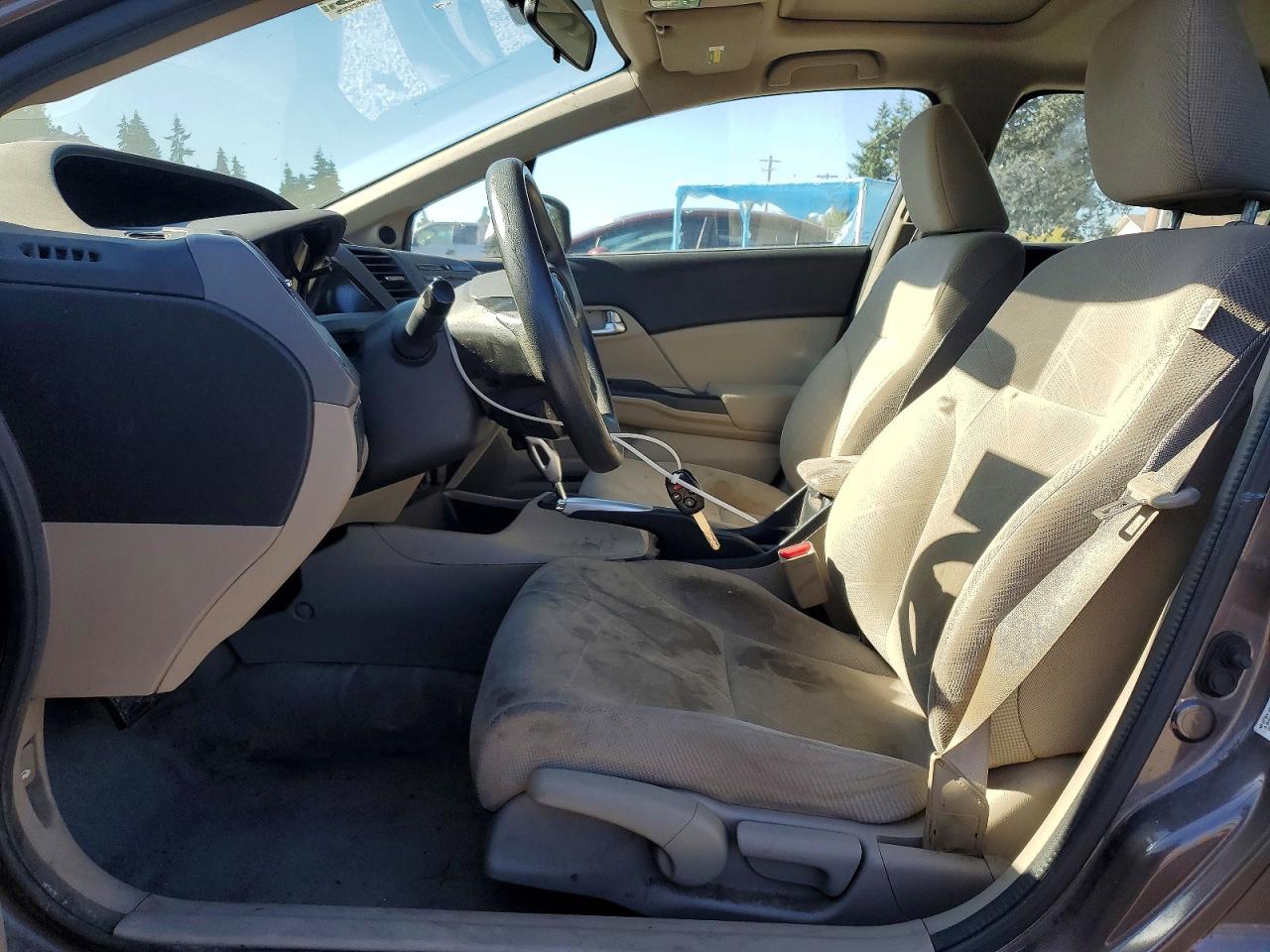 2012 Honda Civic Ex Brown vin: 2HGFB2F88CH578734