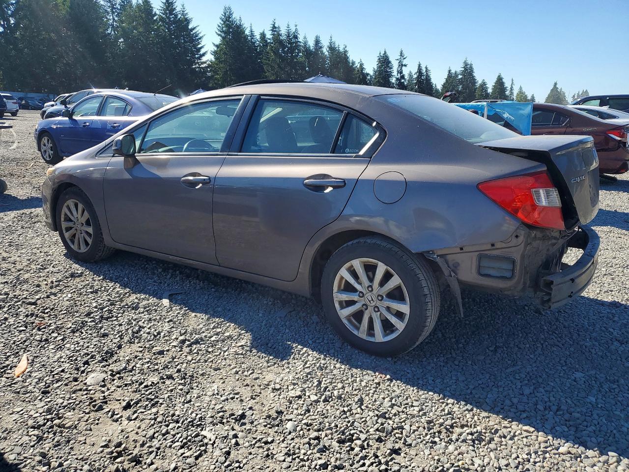 2012 Honda Civic Ex Brown vin: 2HGFB2F88CH578734
