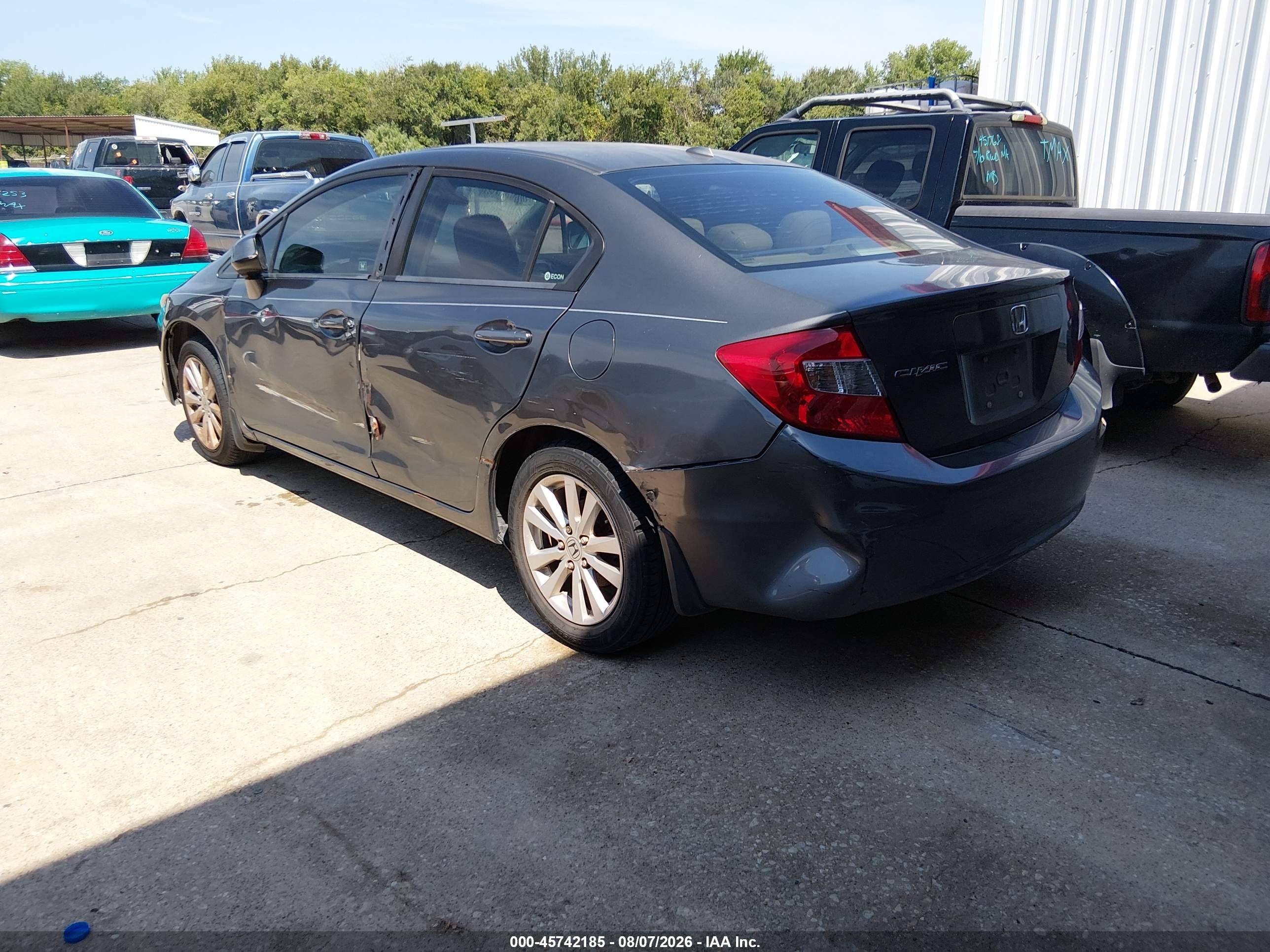 2012 Honda Civic Ex Black vin: 2HGFB2F88CH581942