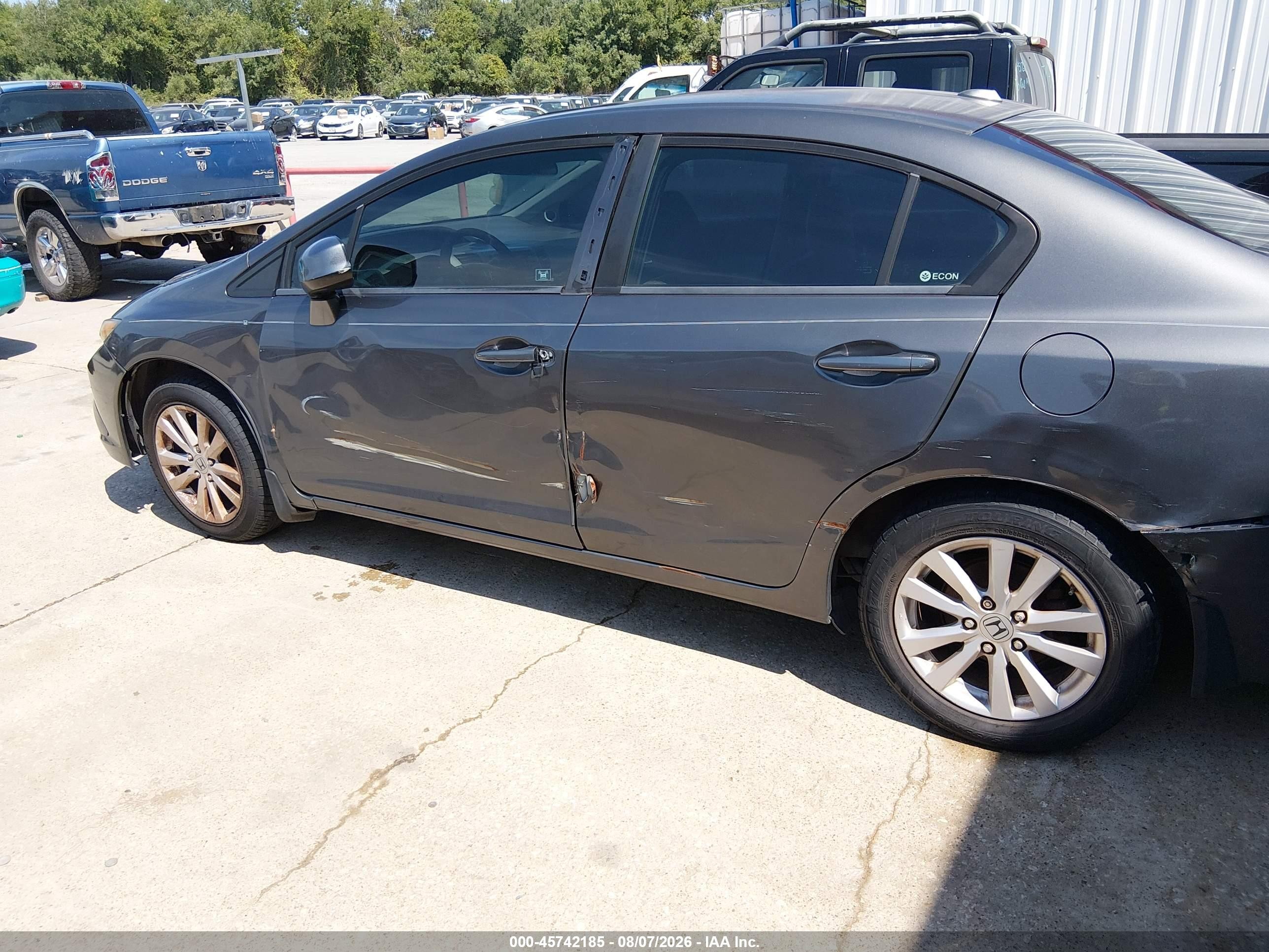 2012 Honda Civic Ex Black vin: 2HGFB2F88CH581942