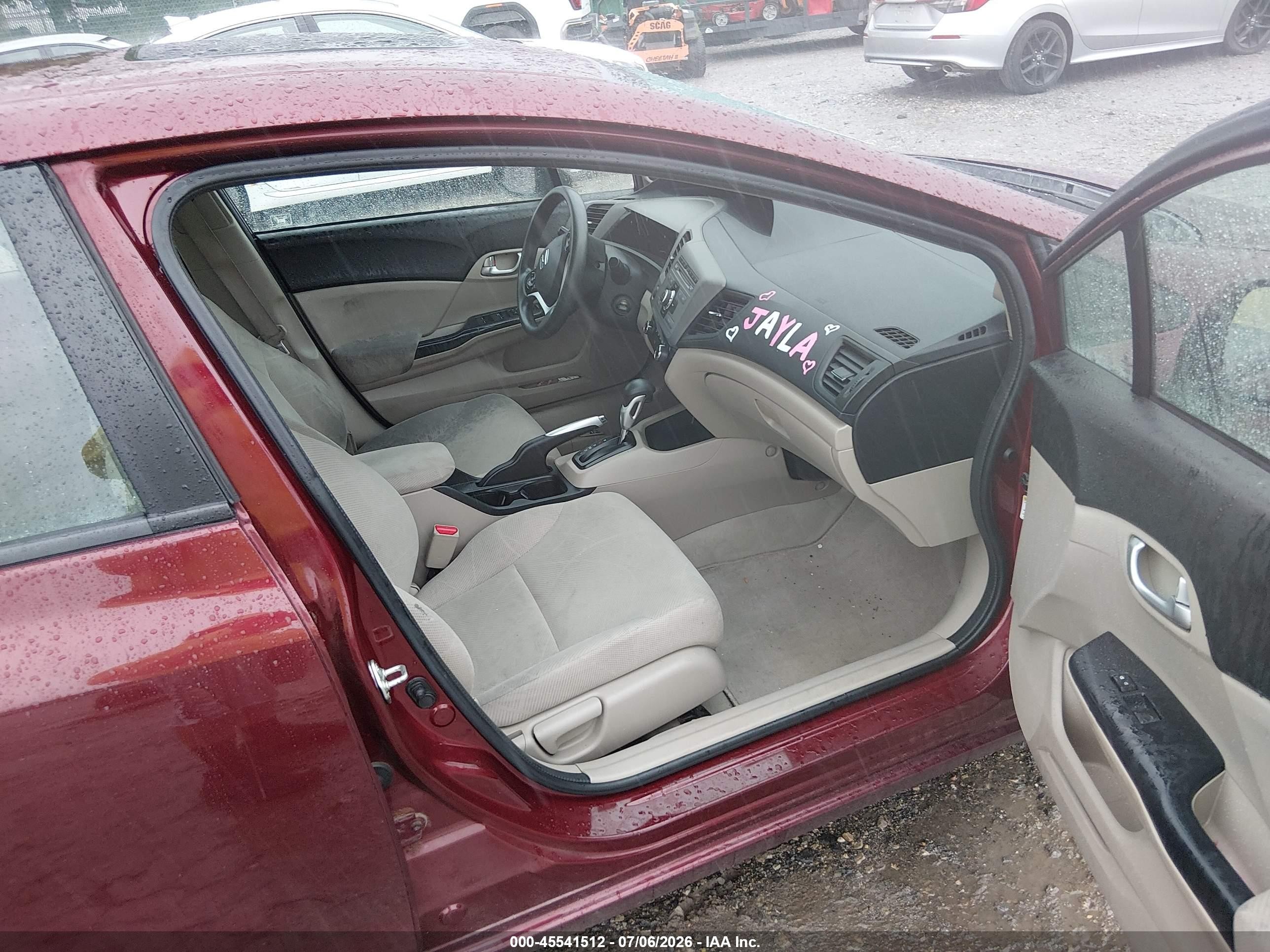 2012 Honda Civic Ex Maroon vin: 2HGFB2F88CH600912