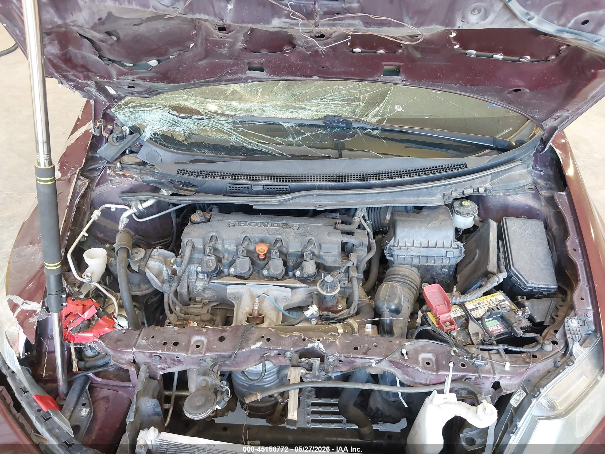 2013 Honda Civic Ex Maroon vin: 2HGFB2F88DH500441